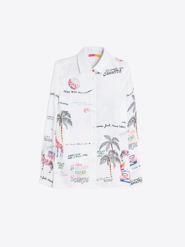 Vilagallo Palm Tree Blouse