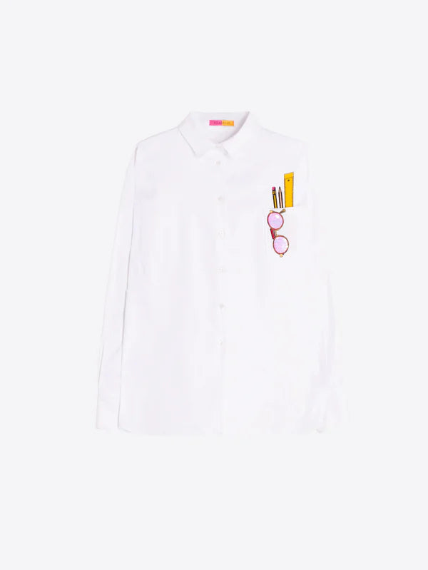 Vilagallo Sequin Glasses Blouse