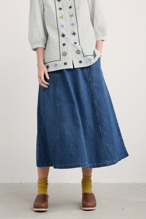 Seasalt Restharrow Denim Skirt