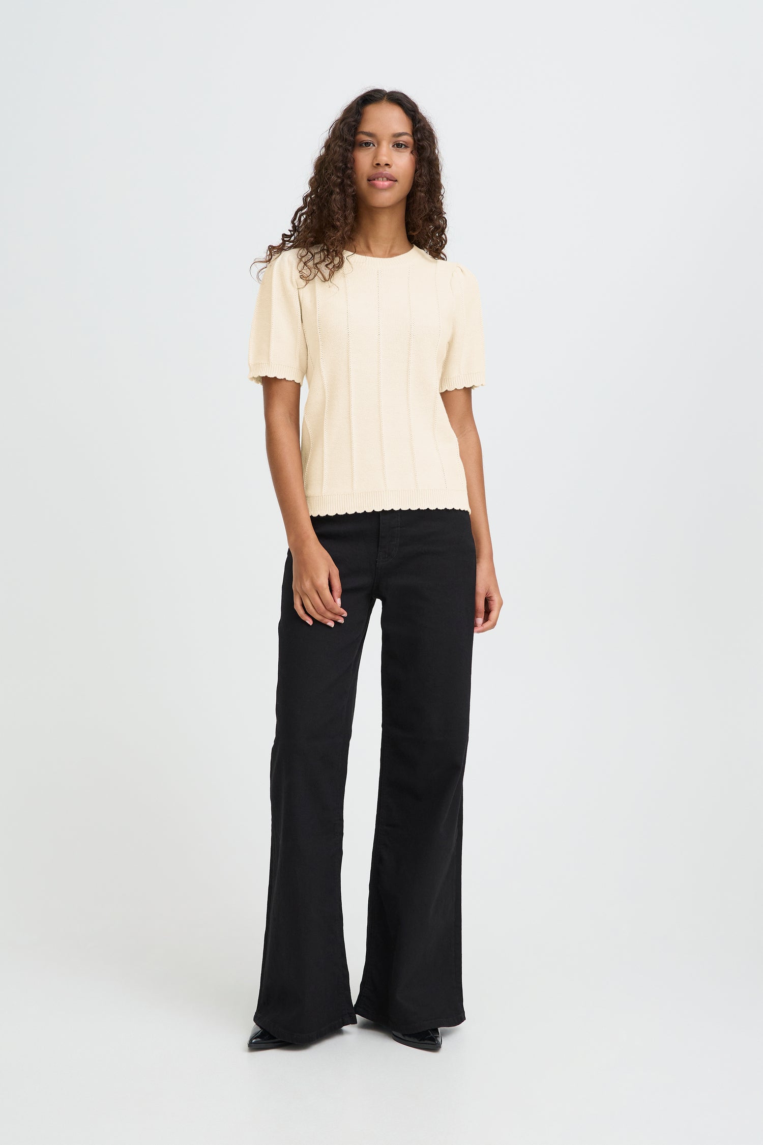 Ichi Demue Short Sleeve Sweater