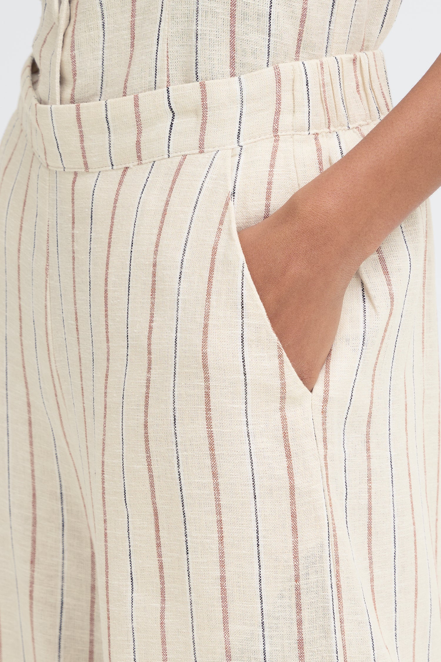 Ichi Linno Linen Blend Pant