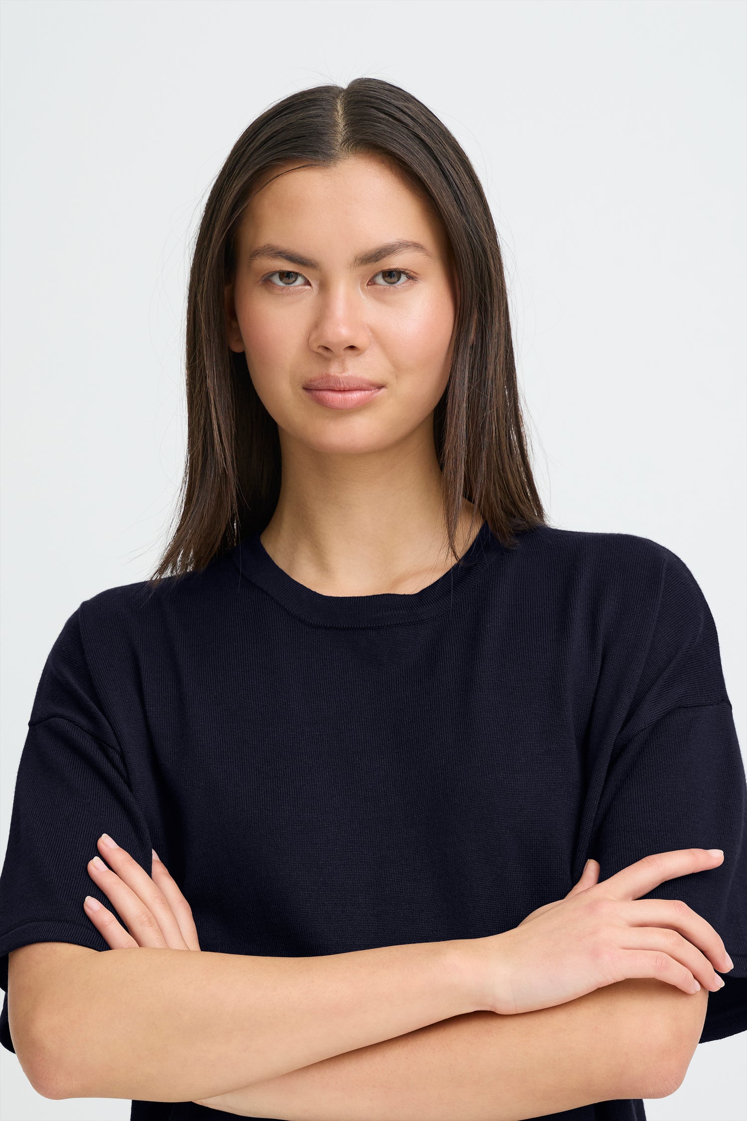 Ichi Luls Short Sleeve Sweater