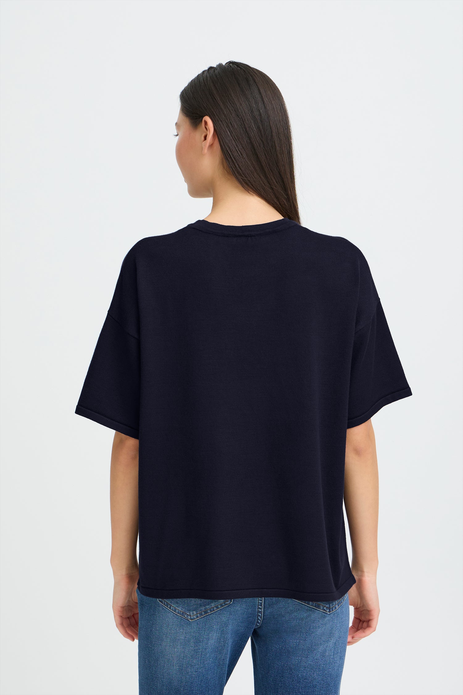 Ichi Luls Short Sleeve Sweater