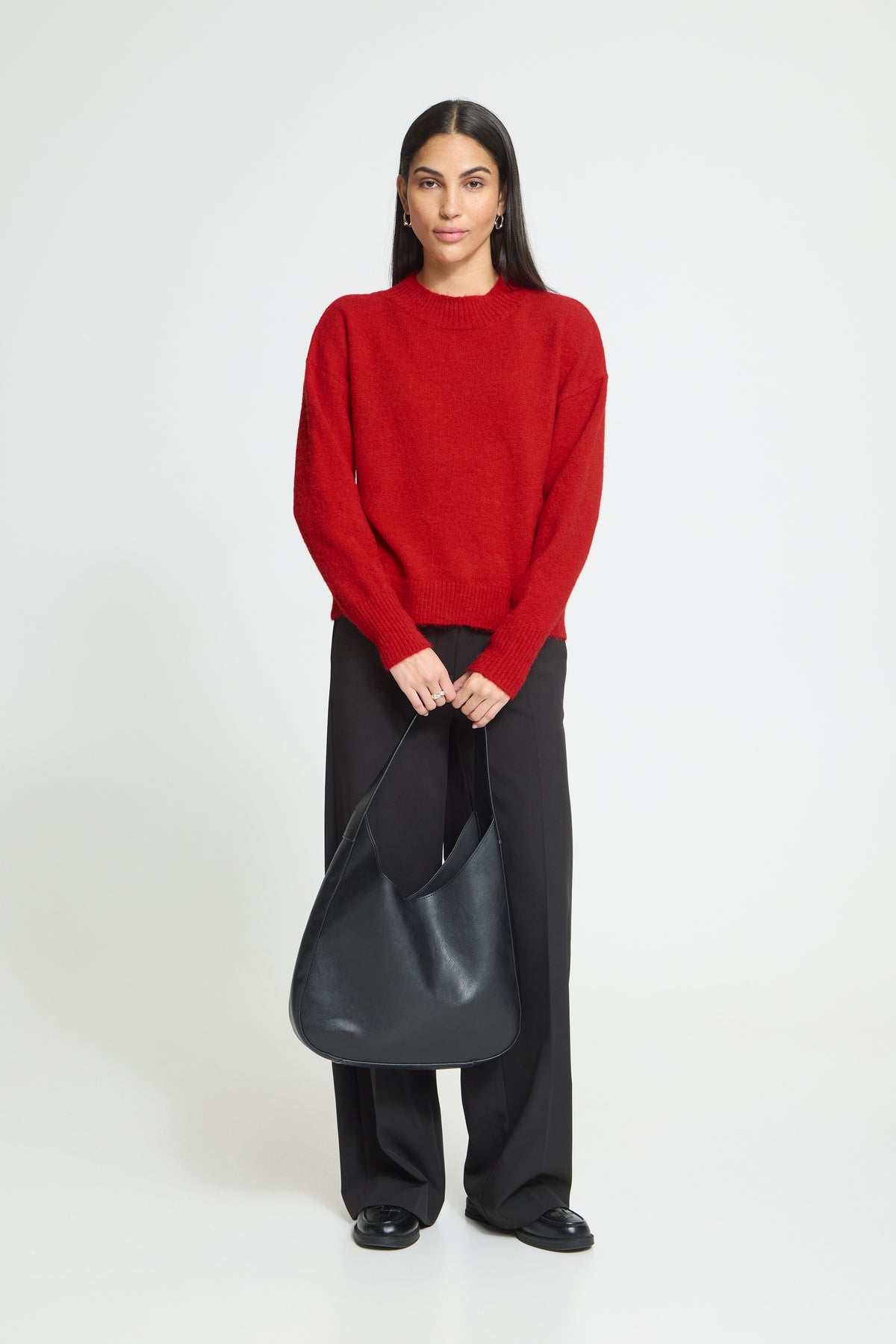 Ichi Sage Long Sleeve Sweater