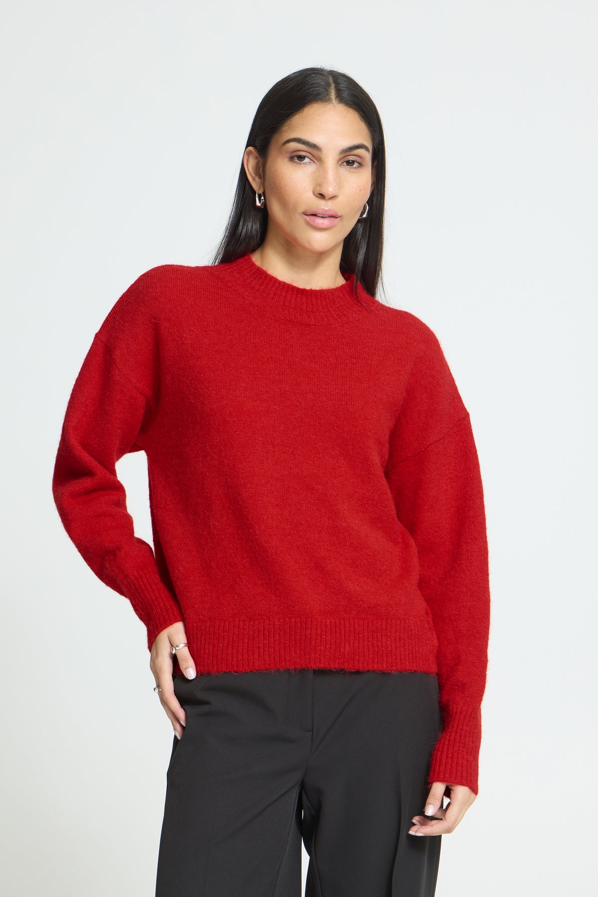 Ichi Sage Long Sleeve Sweater