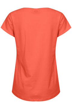 B.Young Pamila Cap Sleeve T-Shirt (Cayenne)