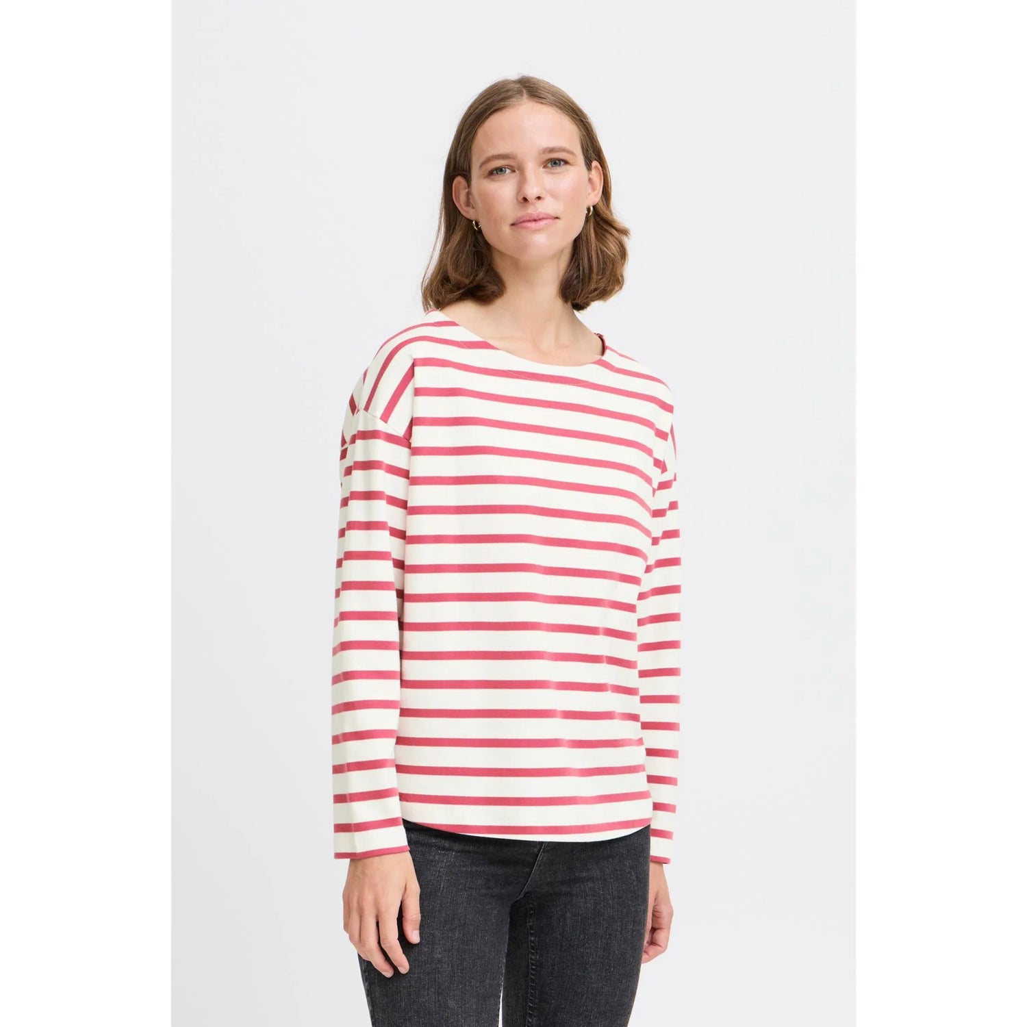 B.Young Ramsi Long Sleeve Stripe T-Shirt