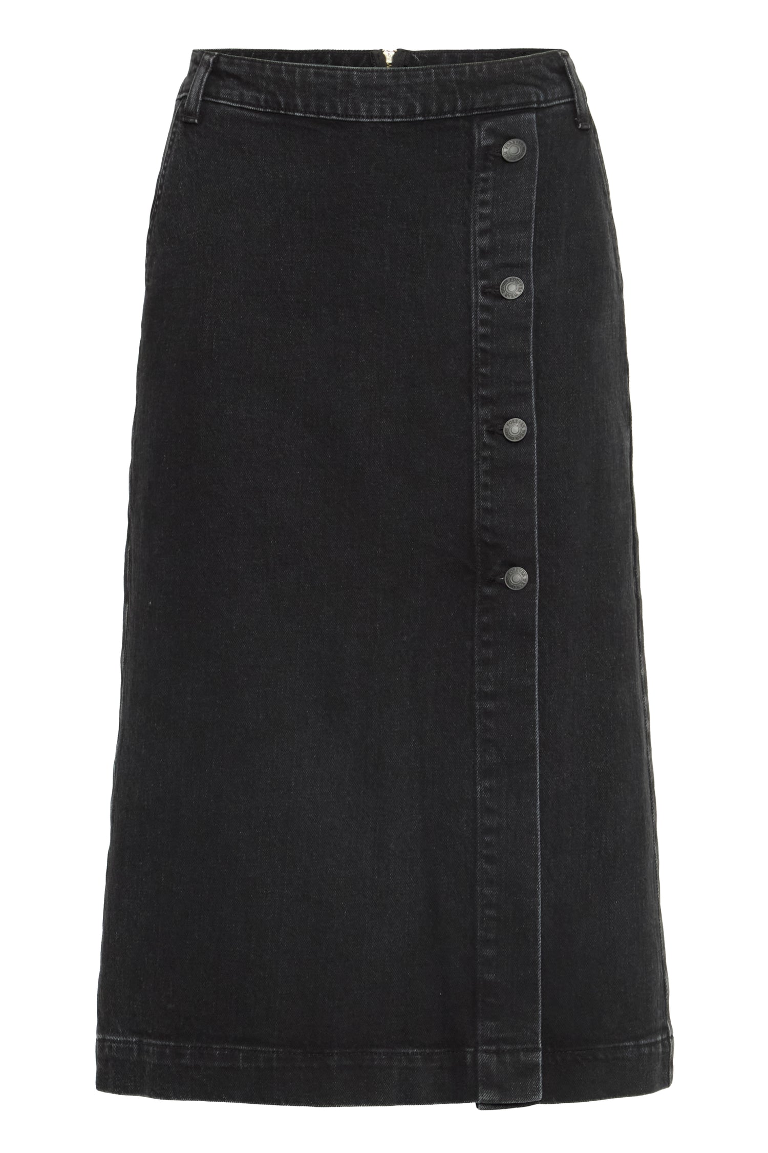 B.Young Lara Button Denim Skirt