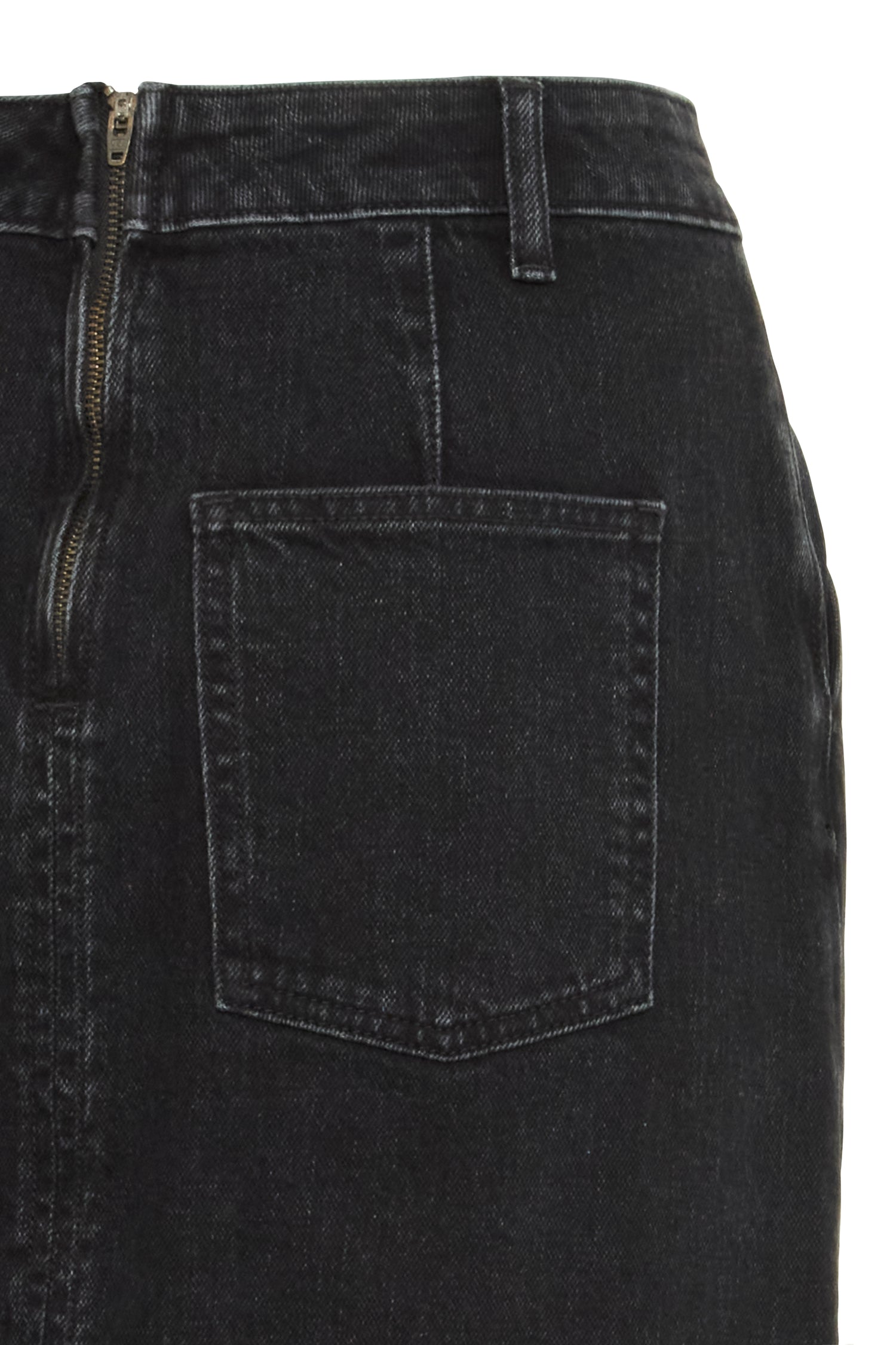 B.Young Lara Button Denim Skirt