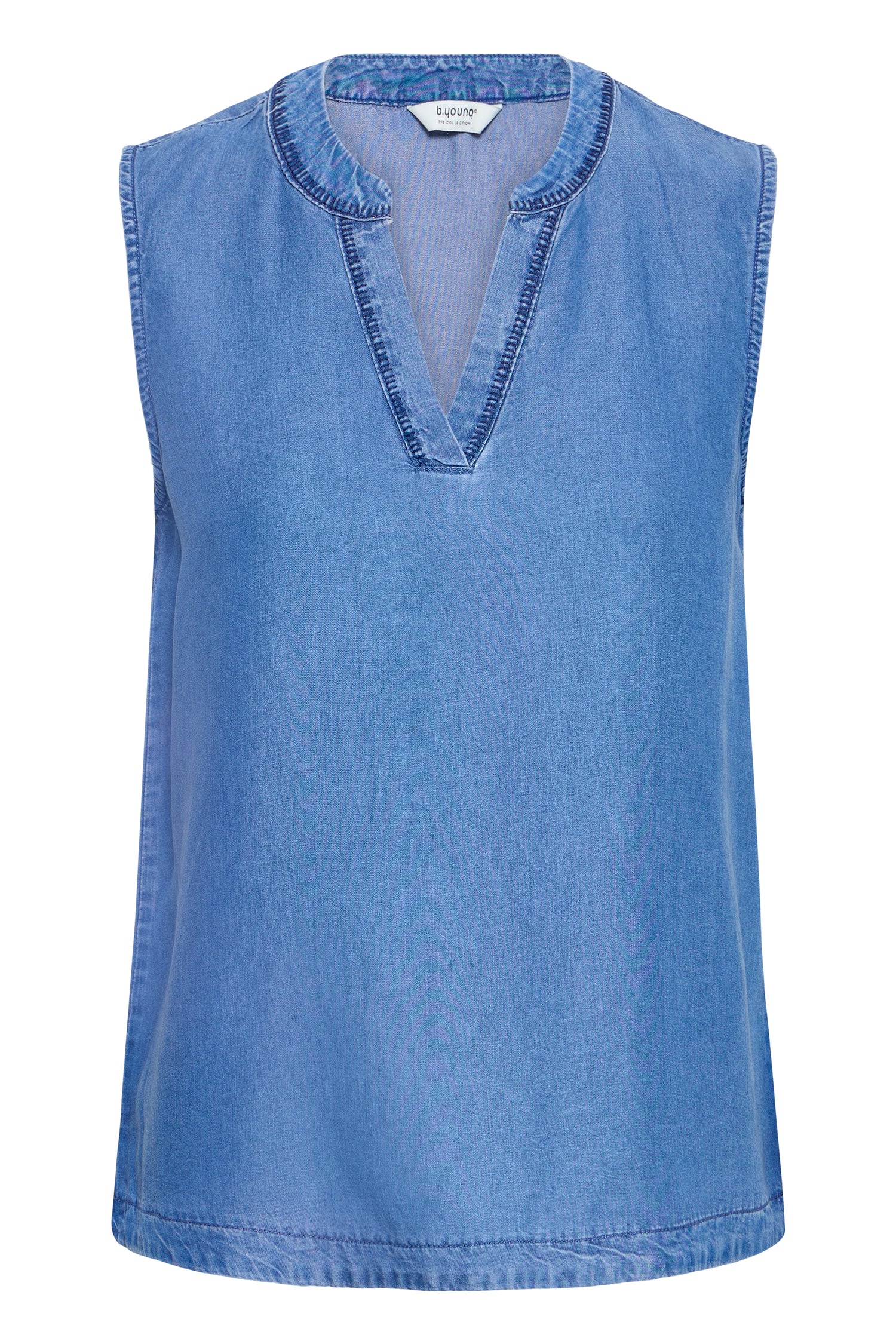 B. Young KosmoSleeveless Embroidered Shirt