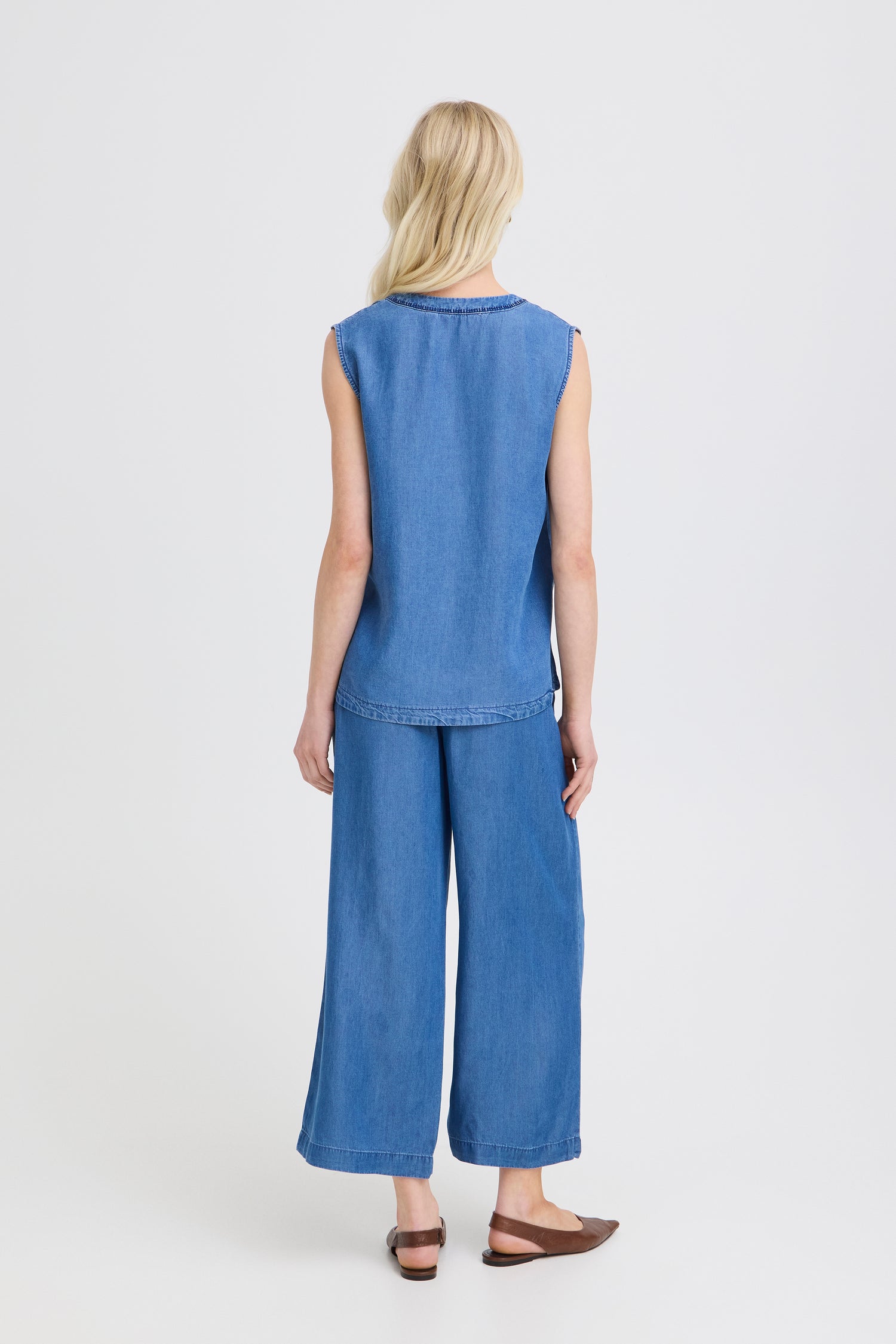 B. Young KosmoSleeveless Embroidered Shirt