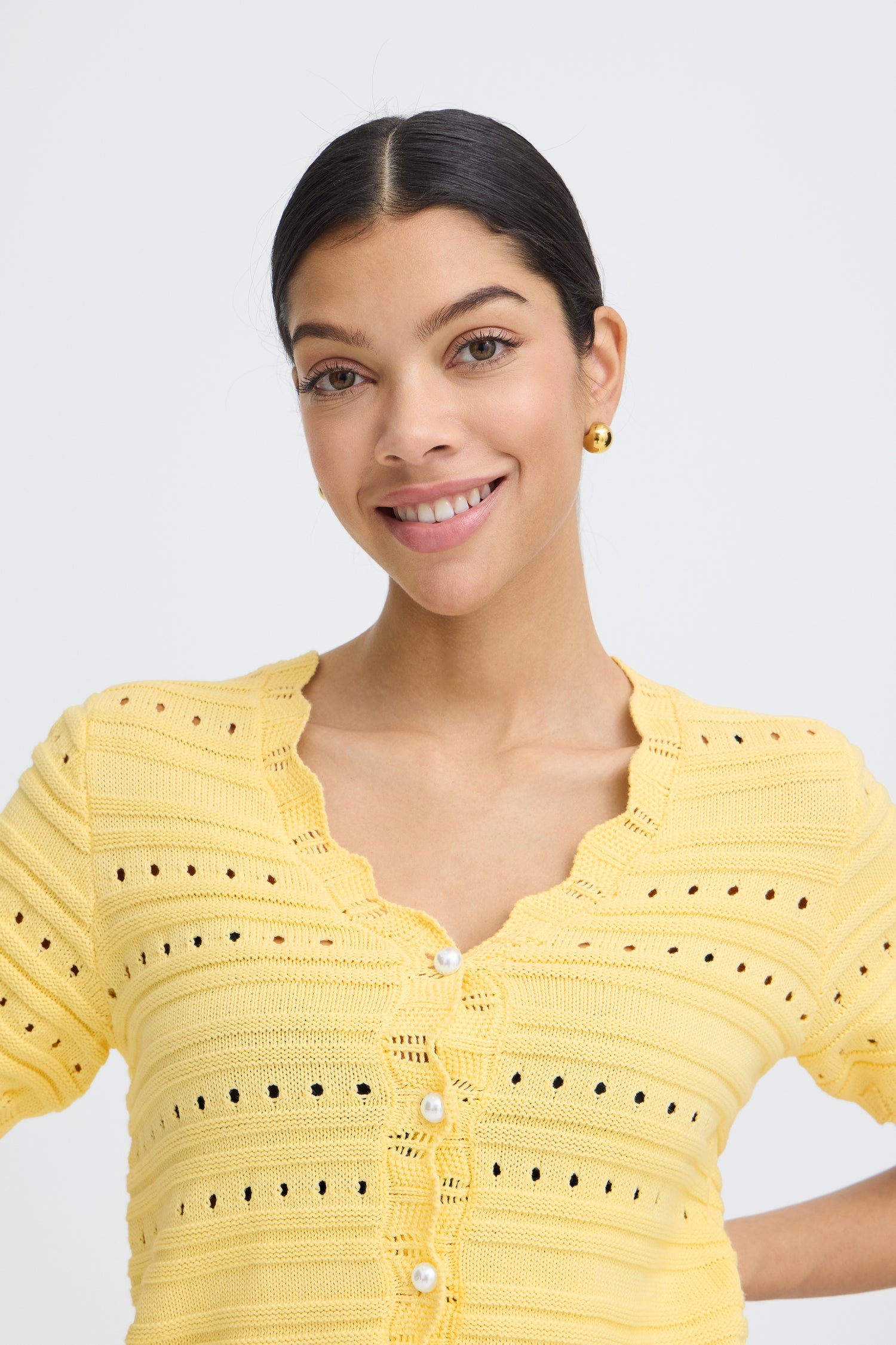 B. Young Naski Short Sleeve Cardigan