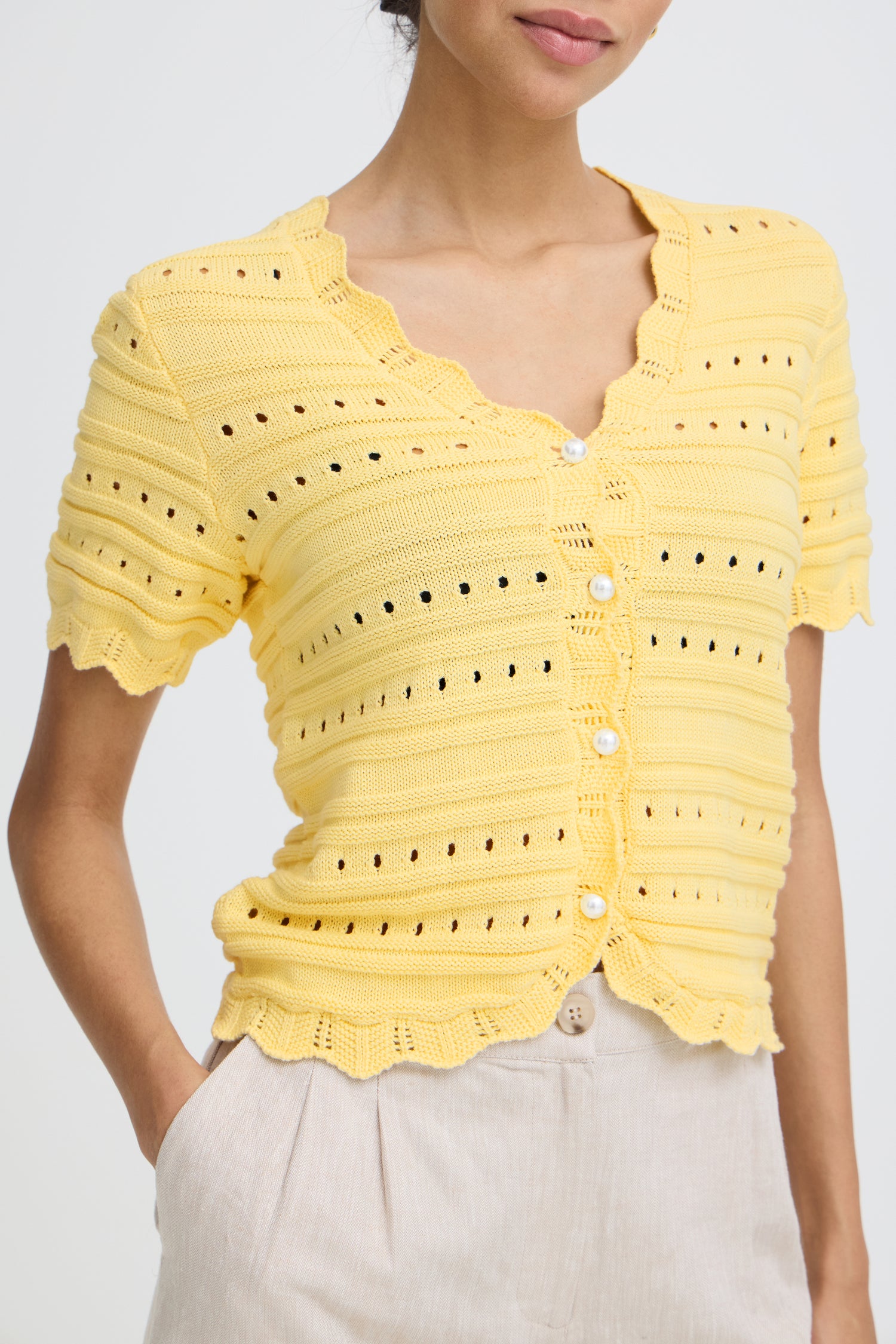 B. Young Naski Short Sleeve Cardigan