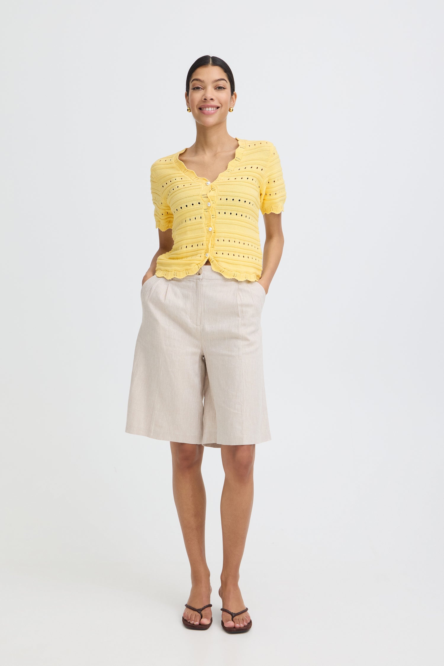 B. Young Naski Short Sleeve Cardigan
