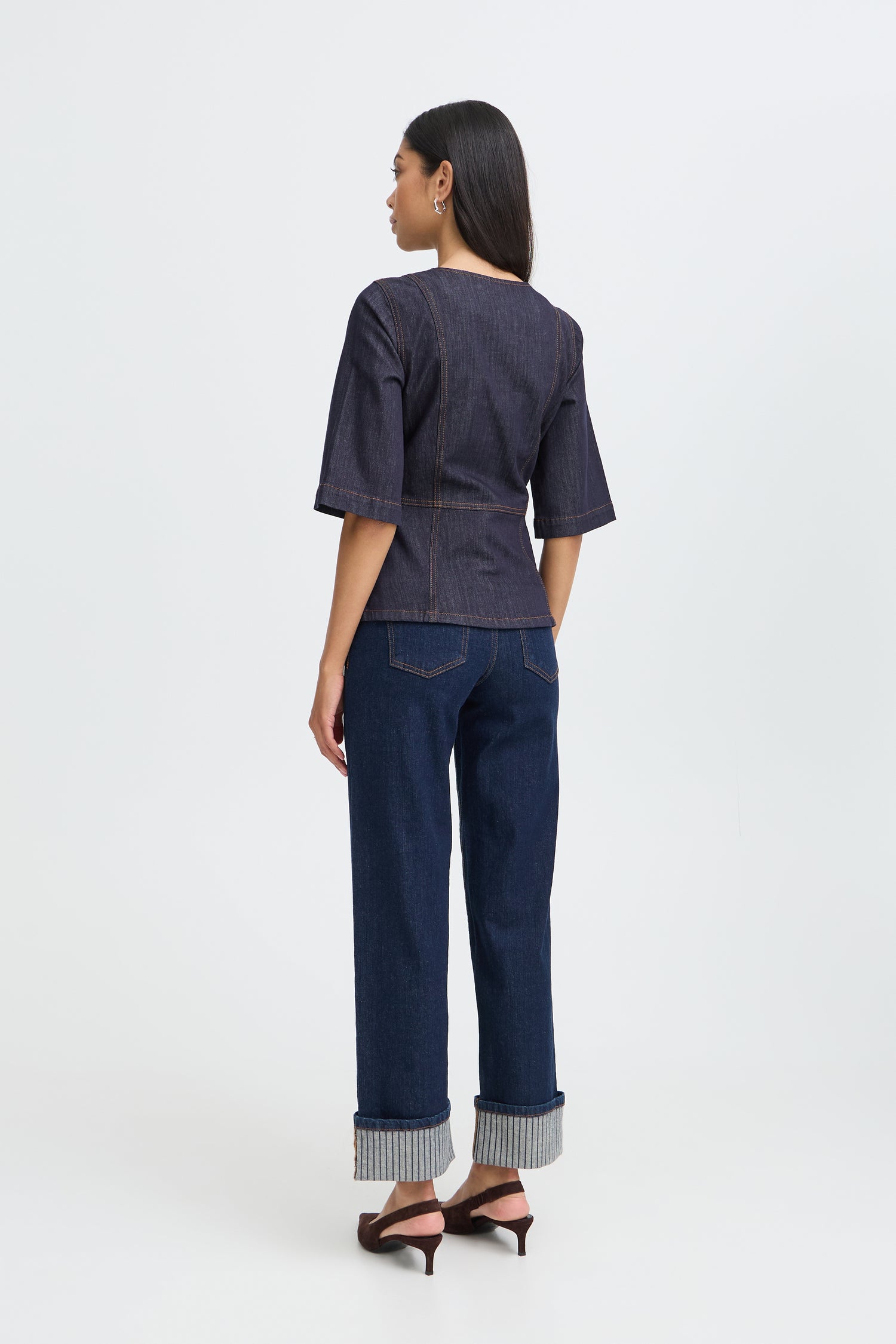 B.Young Kanea Peplum Blouse