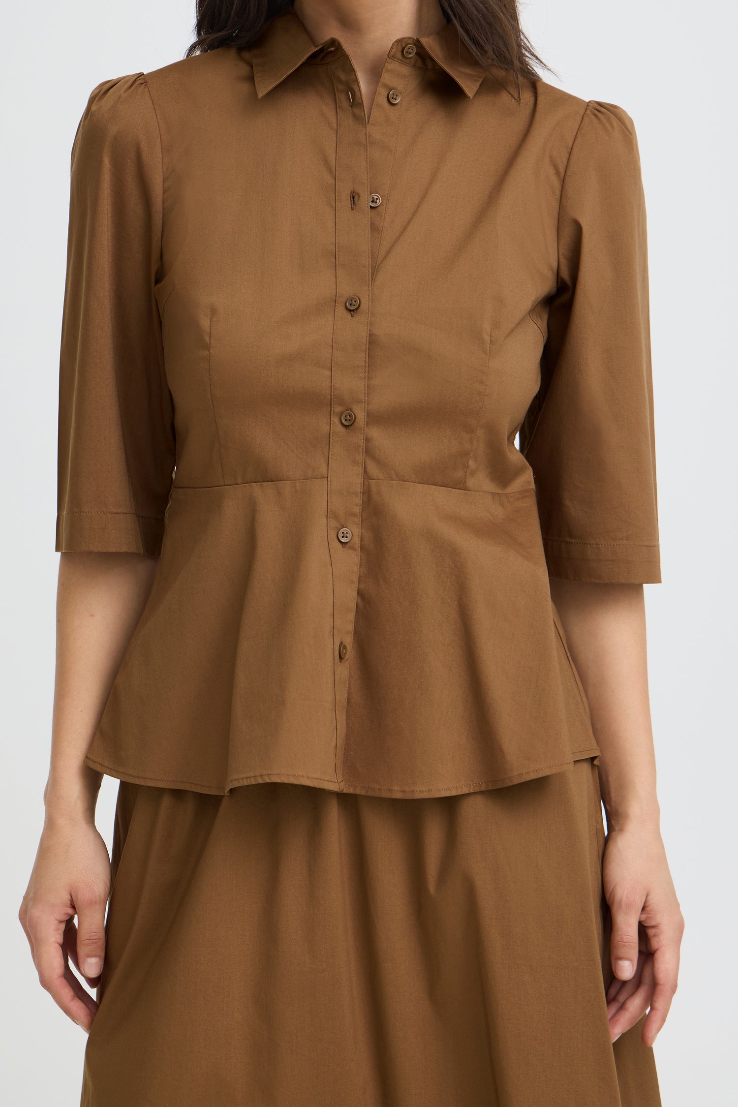 B.Young Issali Peplum Shirt
