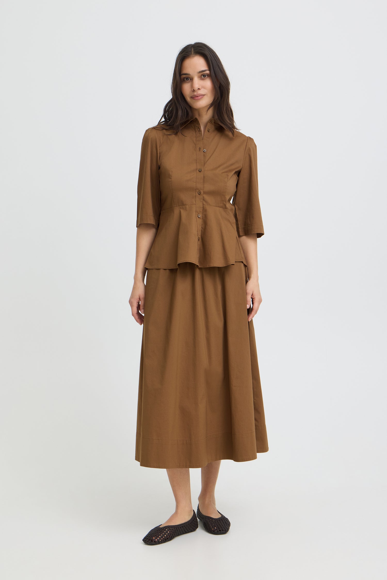 B.Young Issali Peplum Shirt