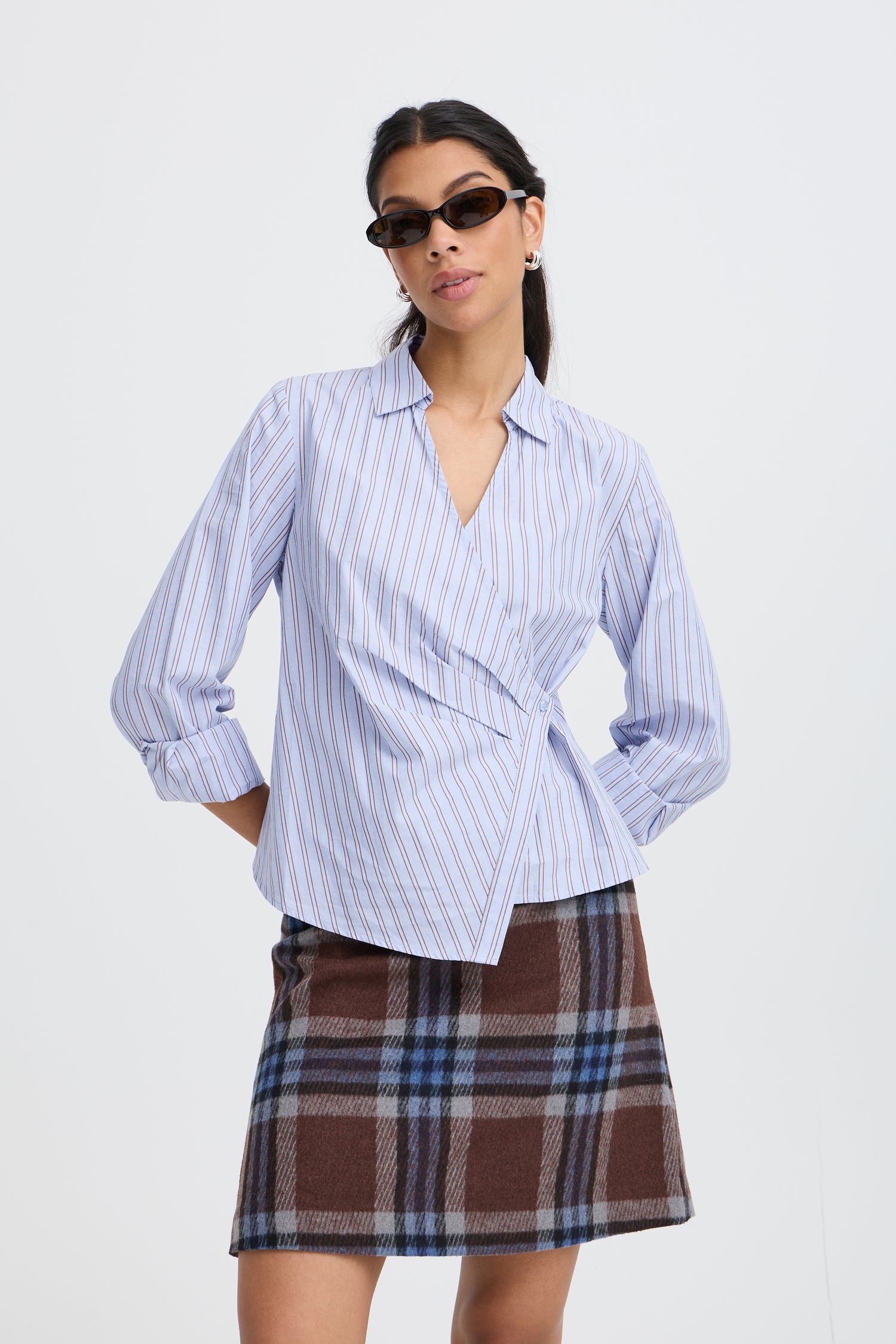B.Young Hene Wrap Shirt