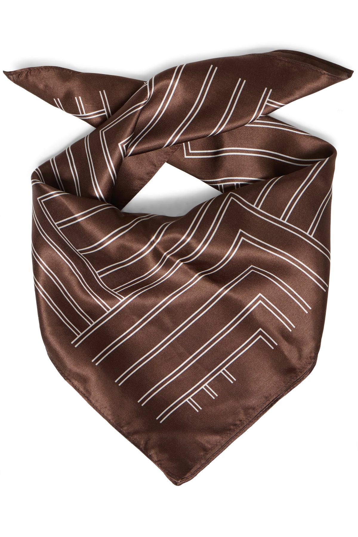 B. Young Wioltta Lines Silk Scarf
