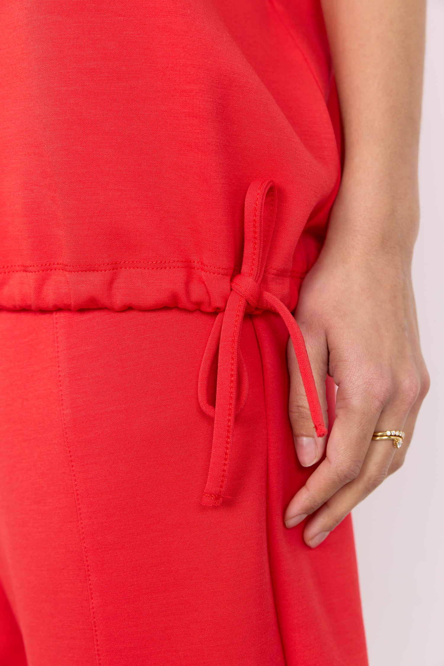 Soya Concept Banu Short Sleeve Drawstring Top