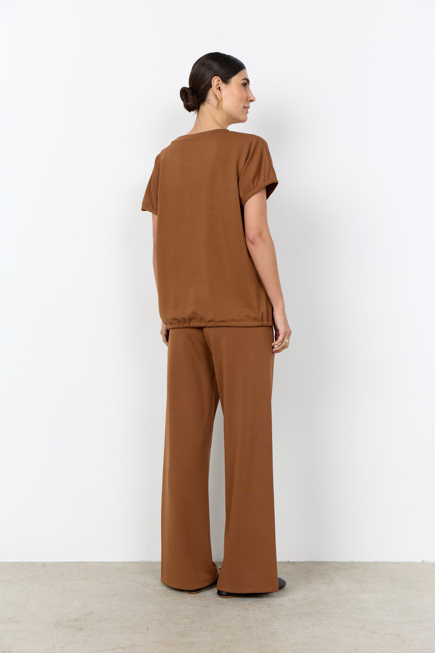 Soya Concept Banu Short Sleeve Drawstring Top