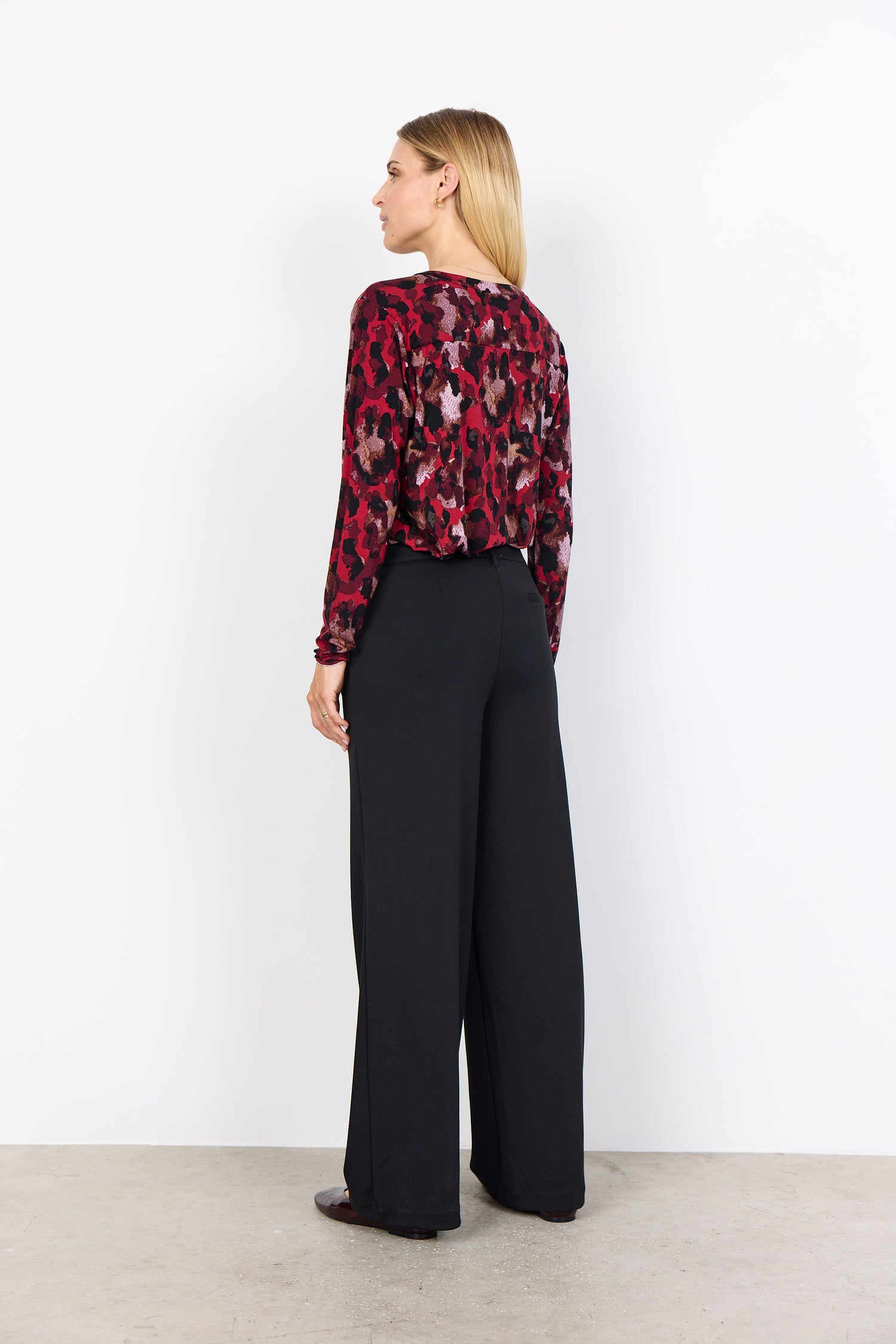 Soya Concept Marica Split Neck Lyocell Top