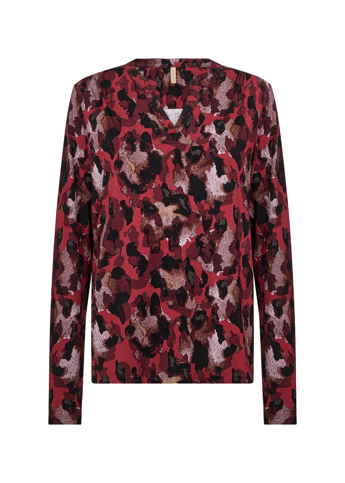 Soya Concept Marica Split Neck Lyocell Top