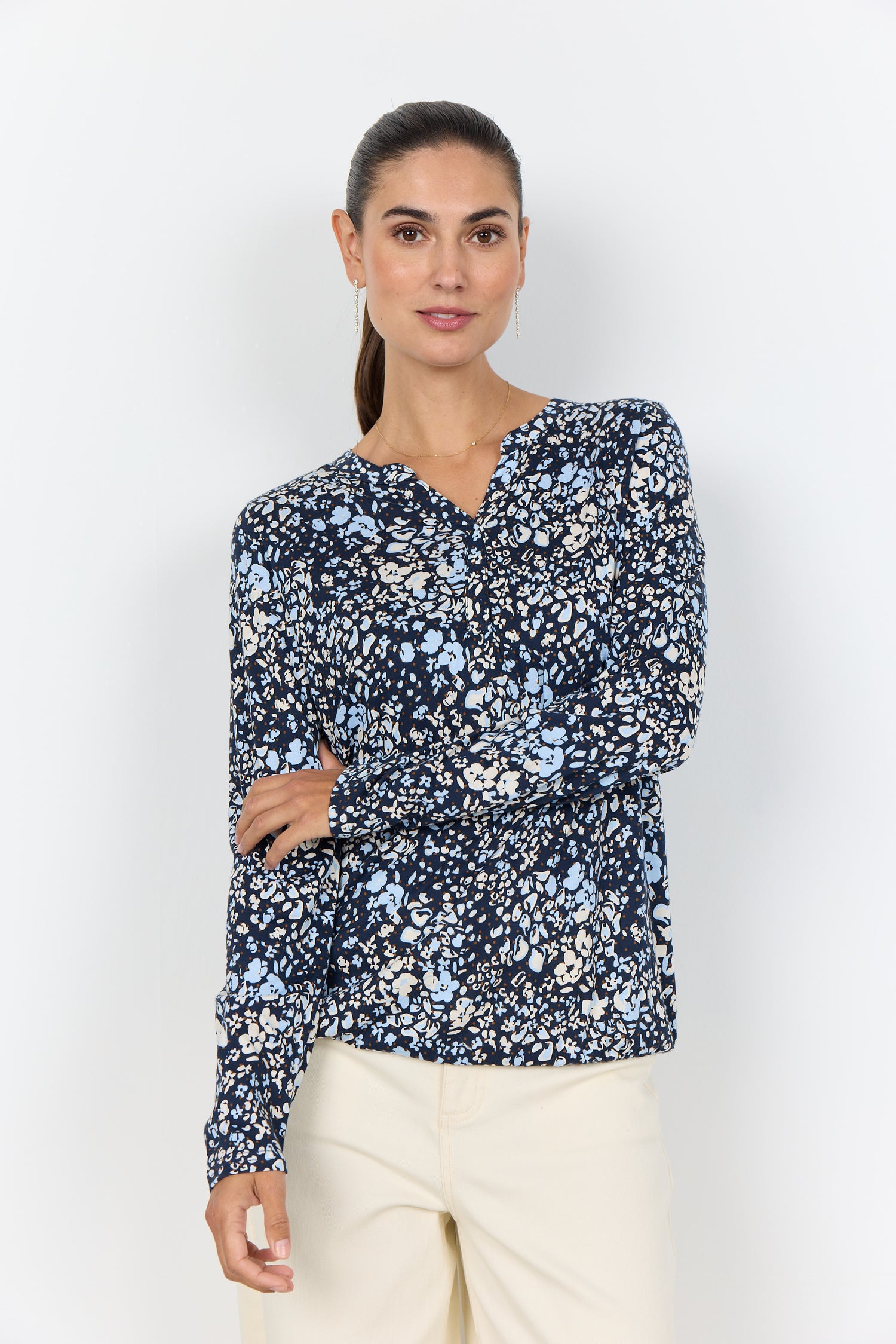 Soya Concept Felicity Notch Neck Top