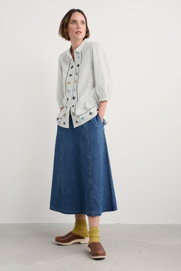 Seasalt Restharrow Denim Skirt