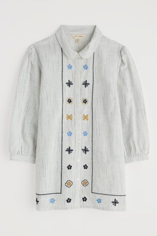 Seasalt Hope Cottage Embroidered Blouse