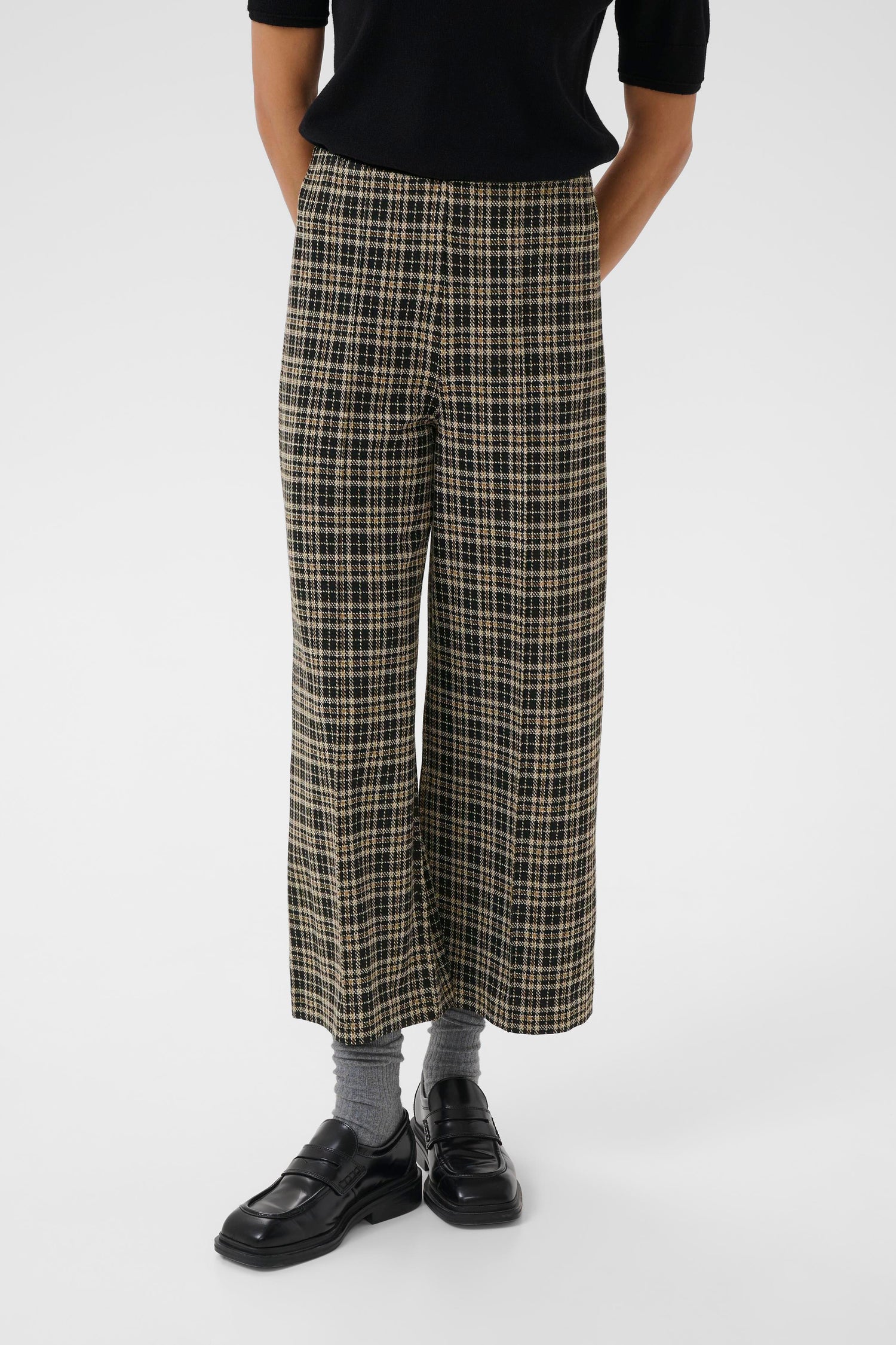 Part Two Ilisan Pants (Dark Navy Check)