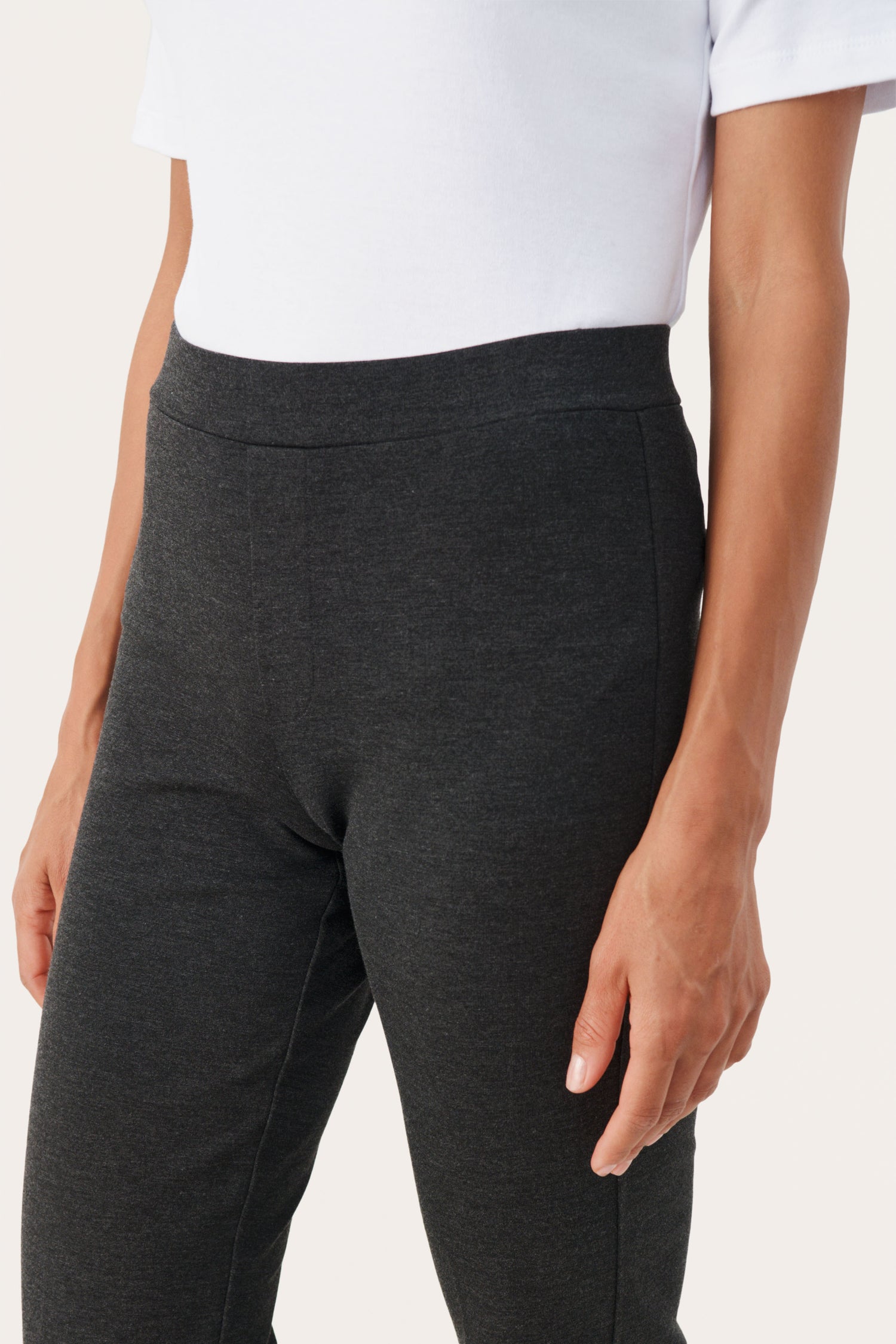 Part Two Ponta Pants (Dark Grey Melange)