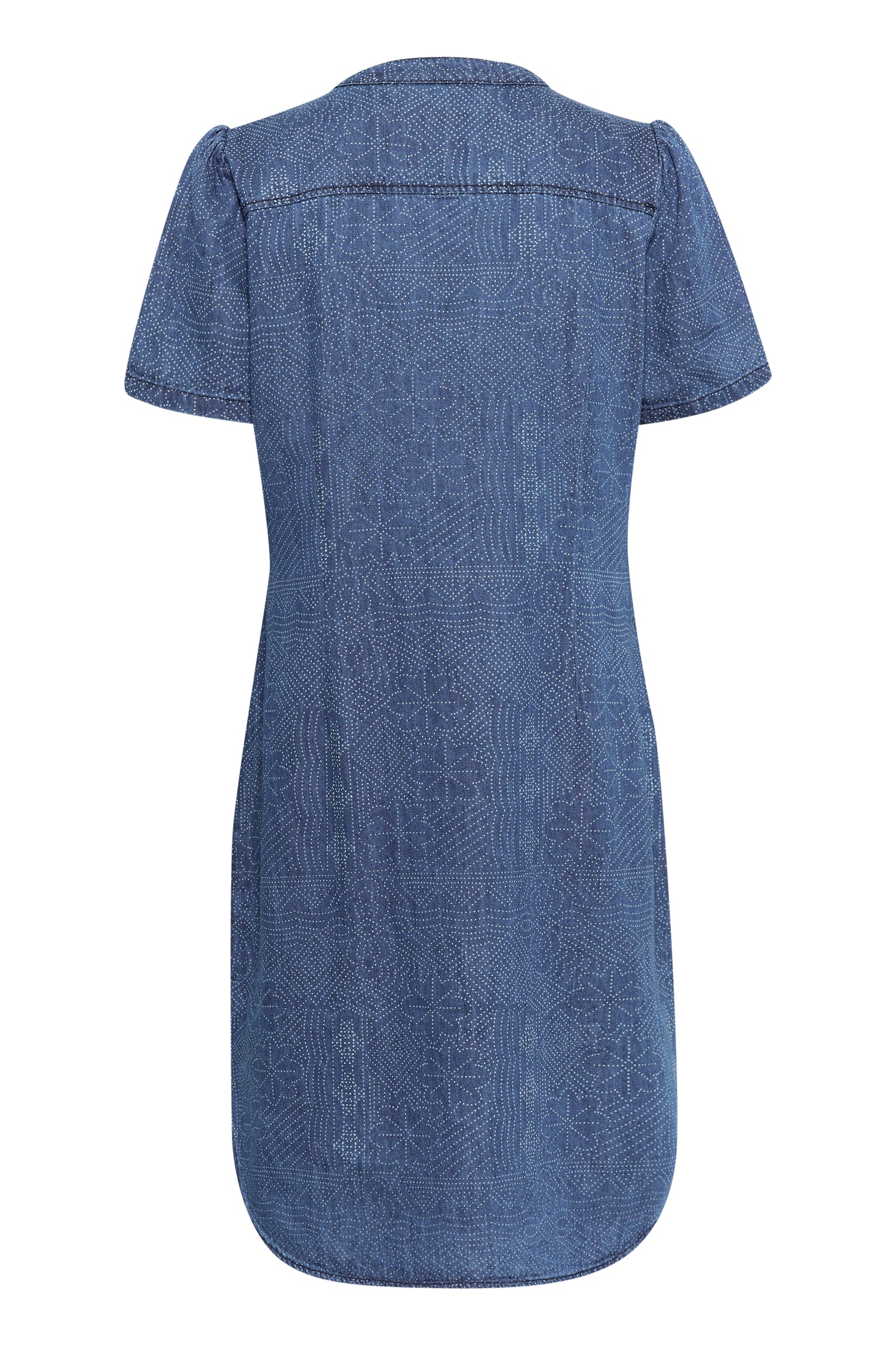 Part Two Aminase Denim Dress (Denim Dot Print)