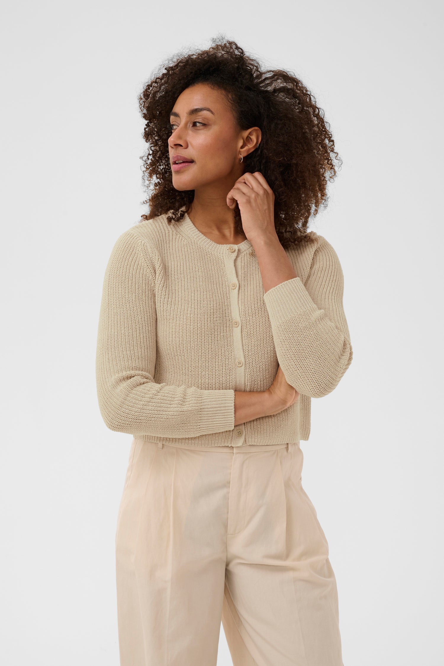 Part Two Gigia Linen Blend Cardigan