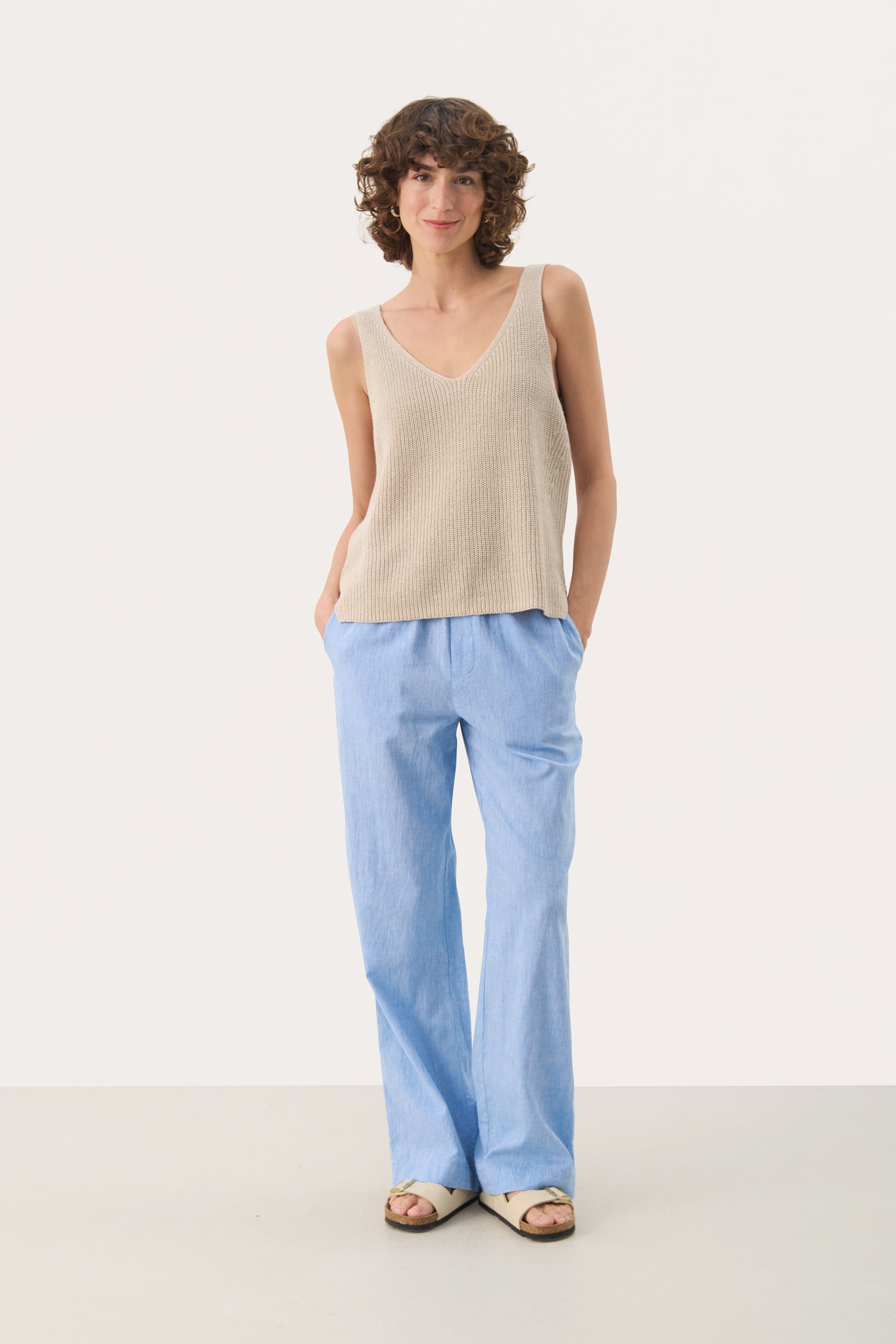 Part Two Rebecca Linen Blend Top