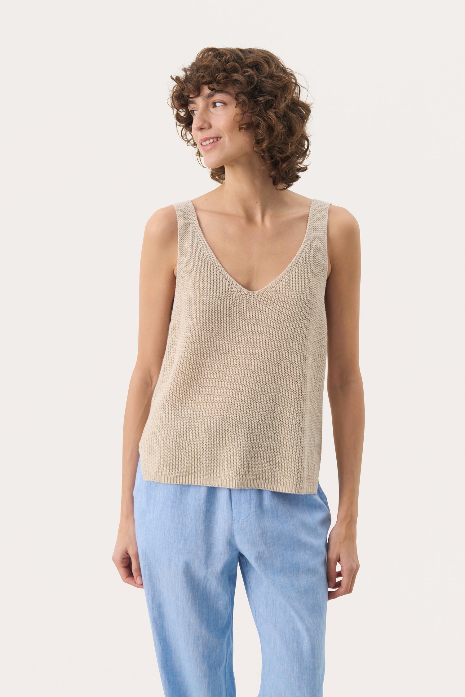 Part Two Rebecca Linen Blend Top