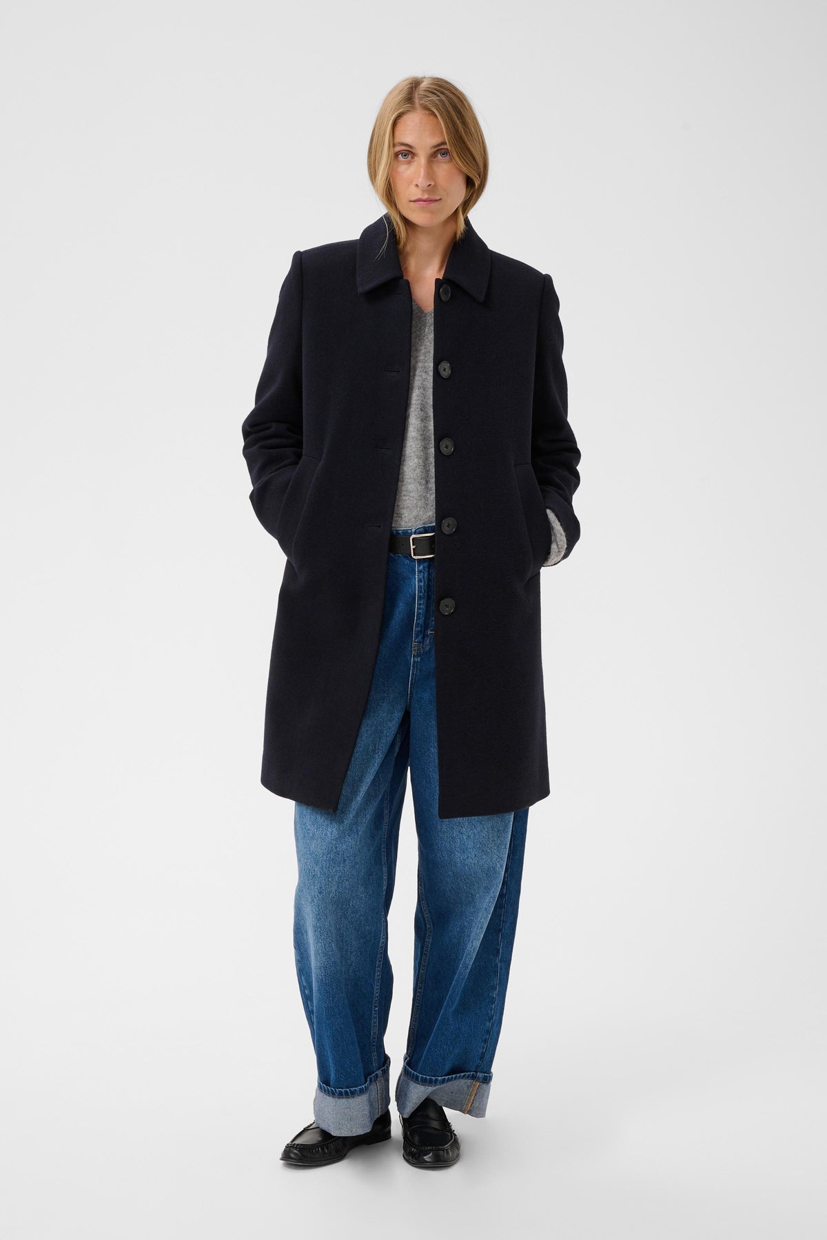Part Two Kamillas Coat (Dark Navy)