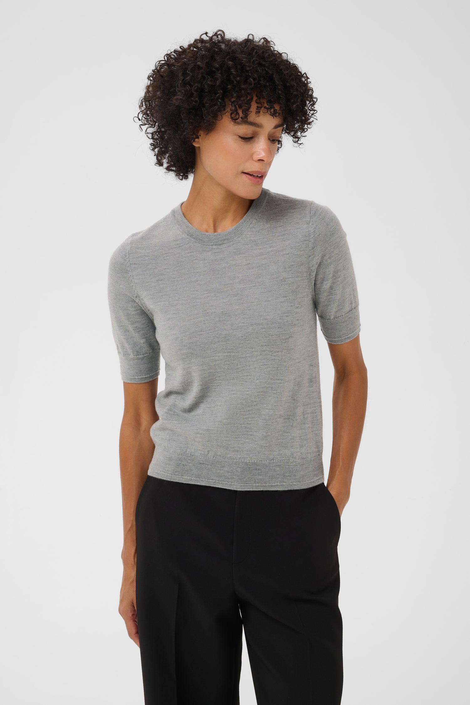 Part Two Natanya Sweater (Medium Grey Melange)