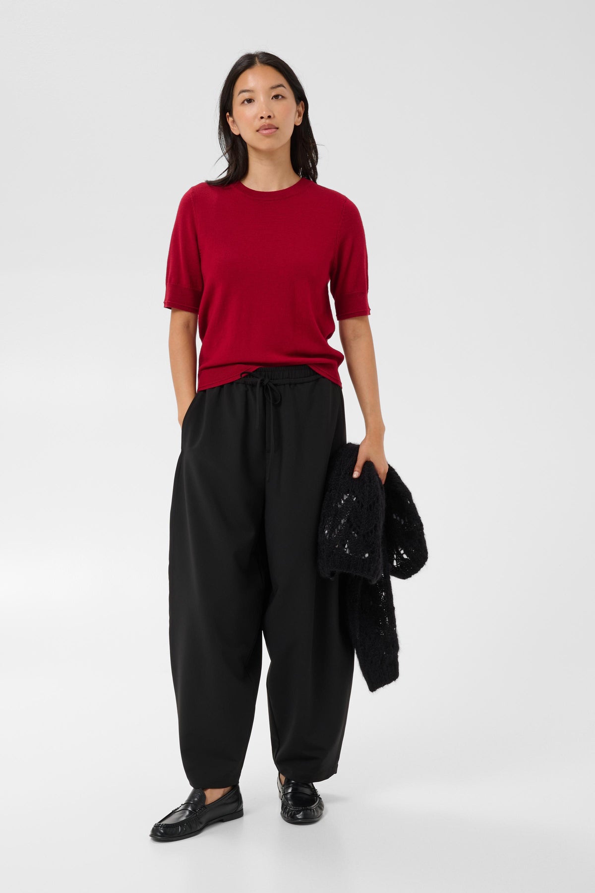 Part Two Natanya Sweater (Biking Red)