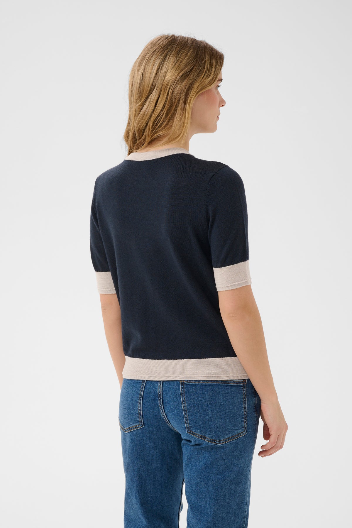 Part Two Natanya Sweater (Natural Dark Navy)
