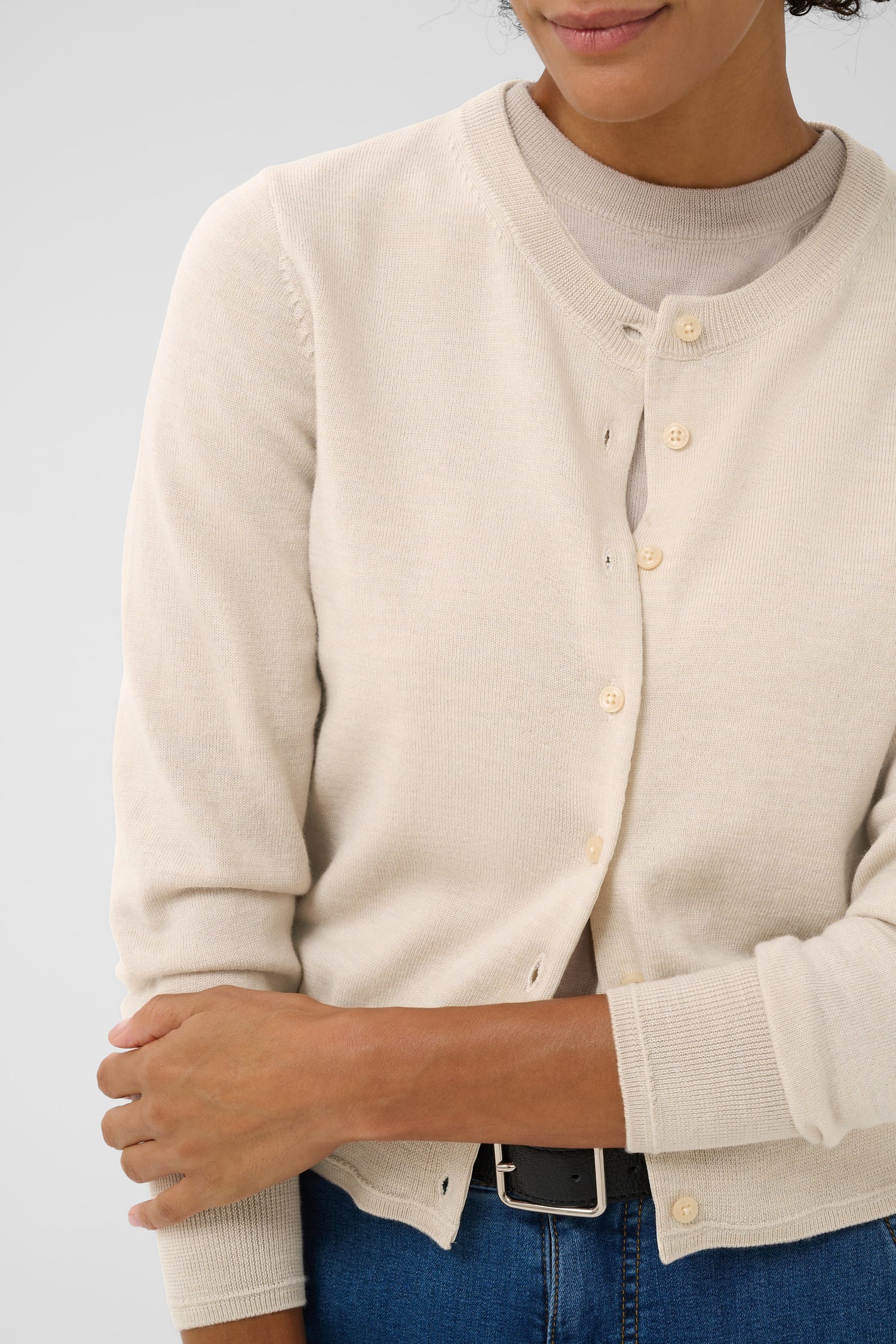 Part Two Noelani Cardigan (Natural Melange)