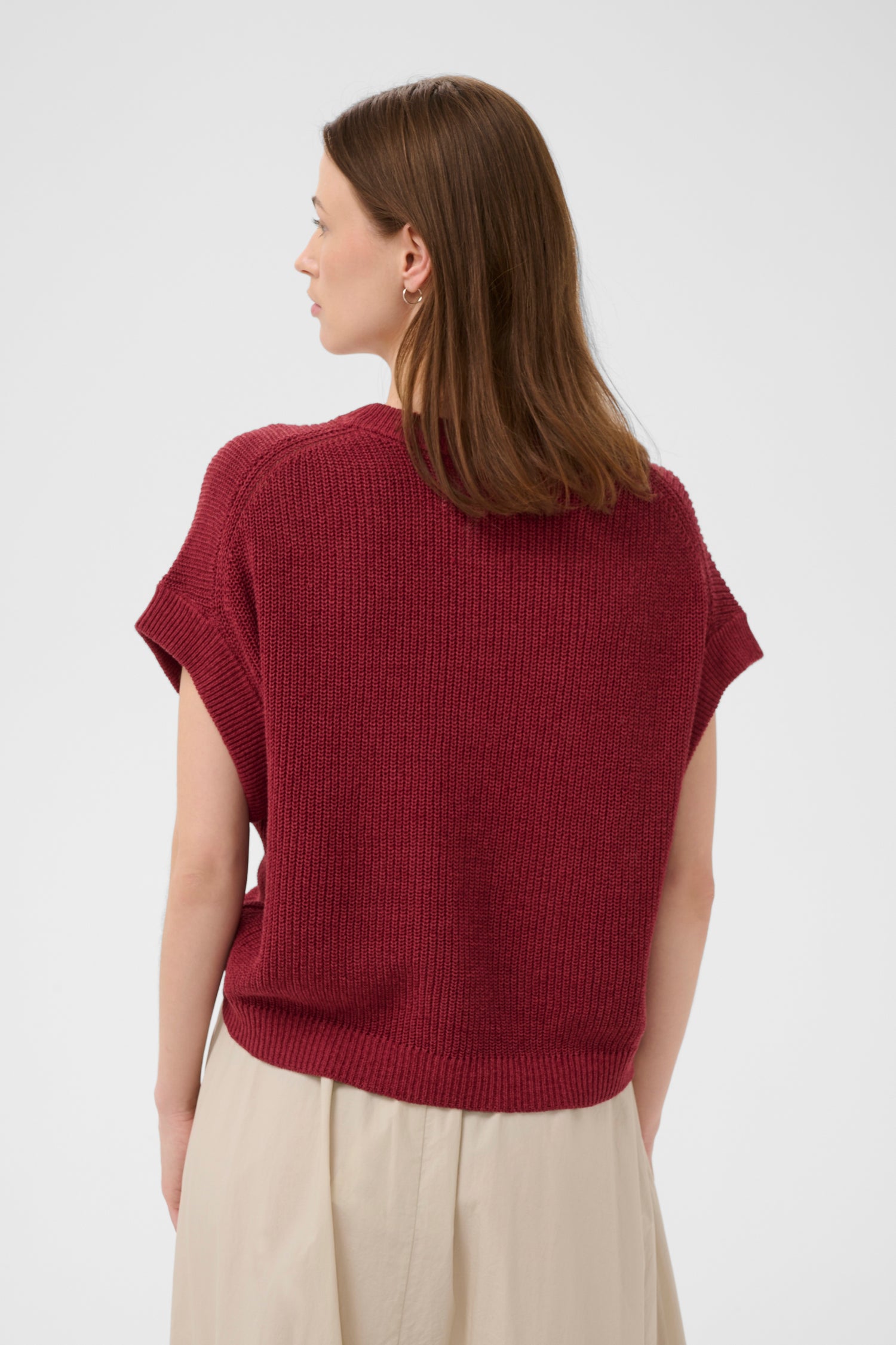 Part Two Belisia Linen Blend Pullover