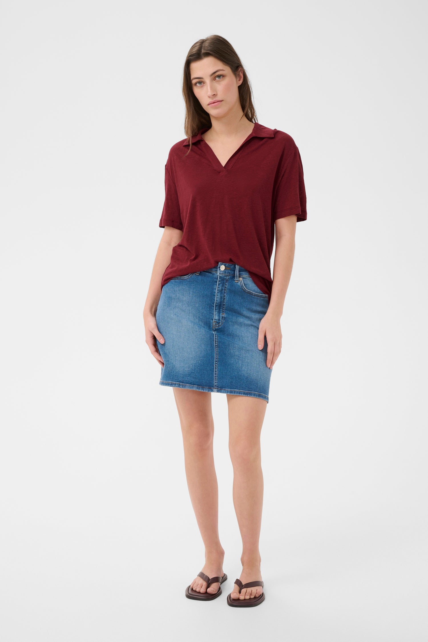 Part Two Berlina Linen Blend T-Shirt