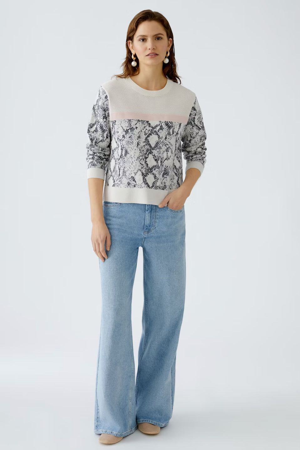 Oui Textured Knit Sweater