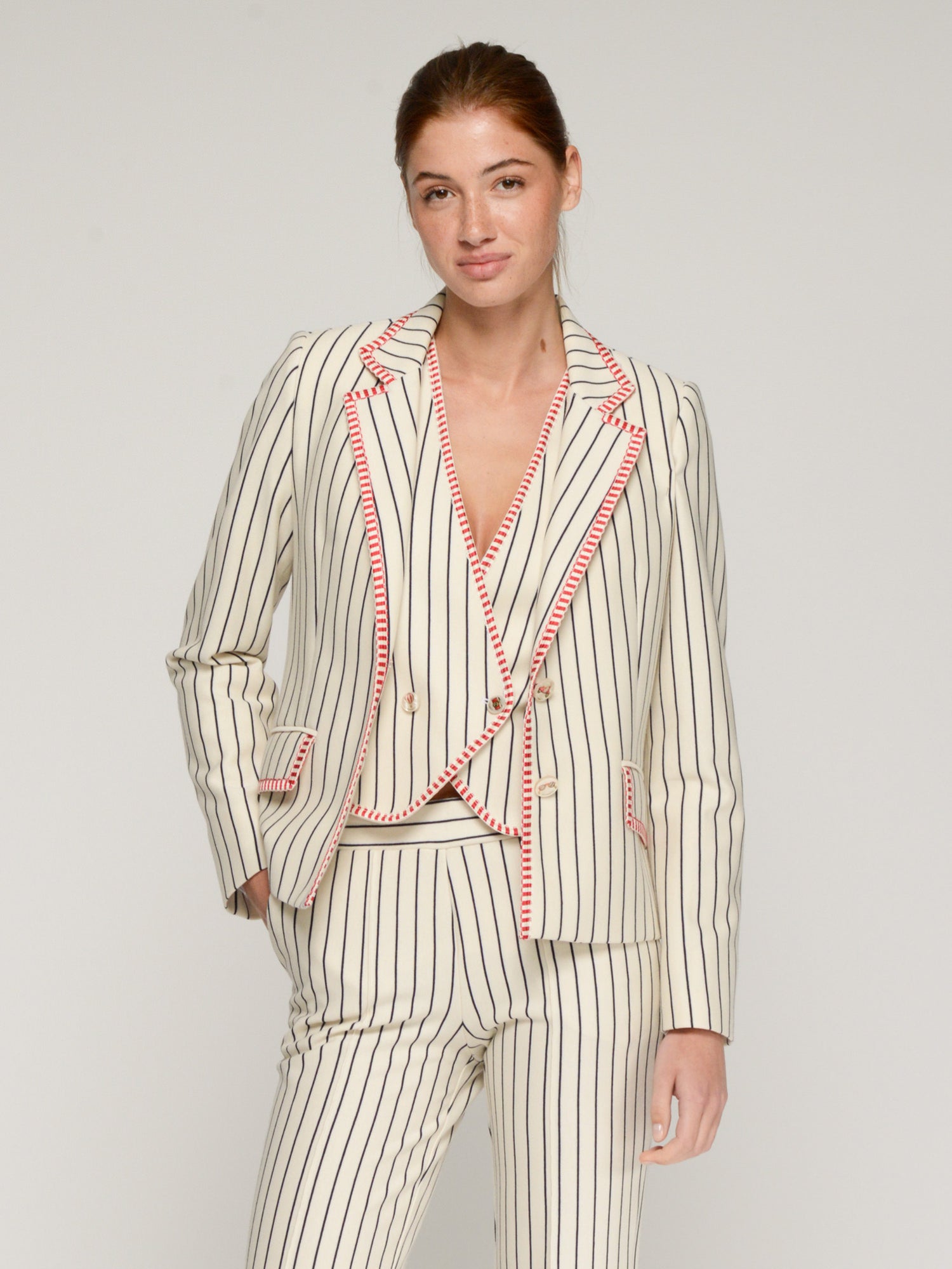 Vilagallo Pin Stripe Blazer