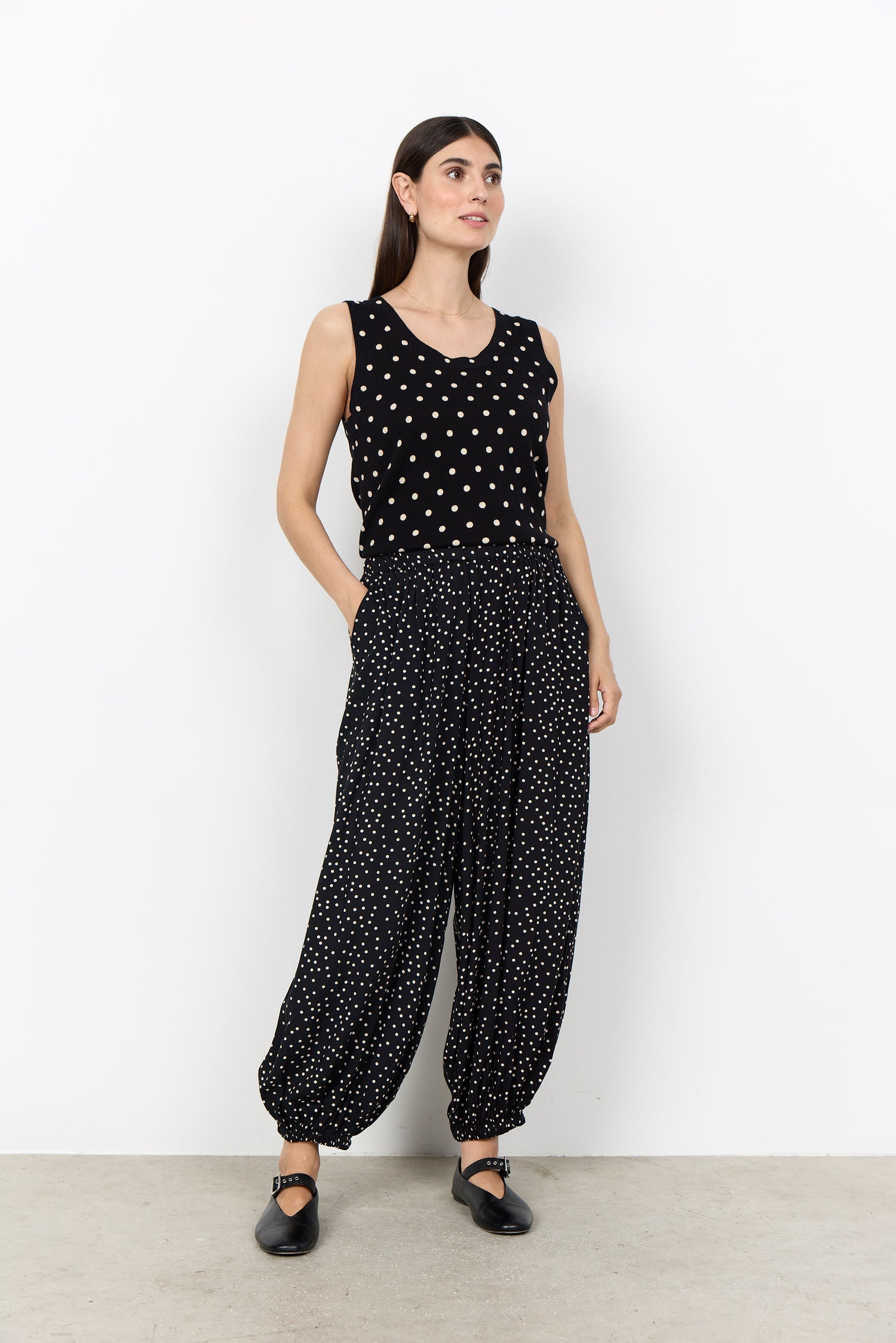 Soya Concept Gea Dot Cotton Tank