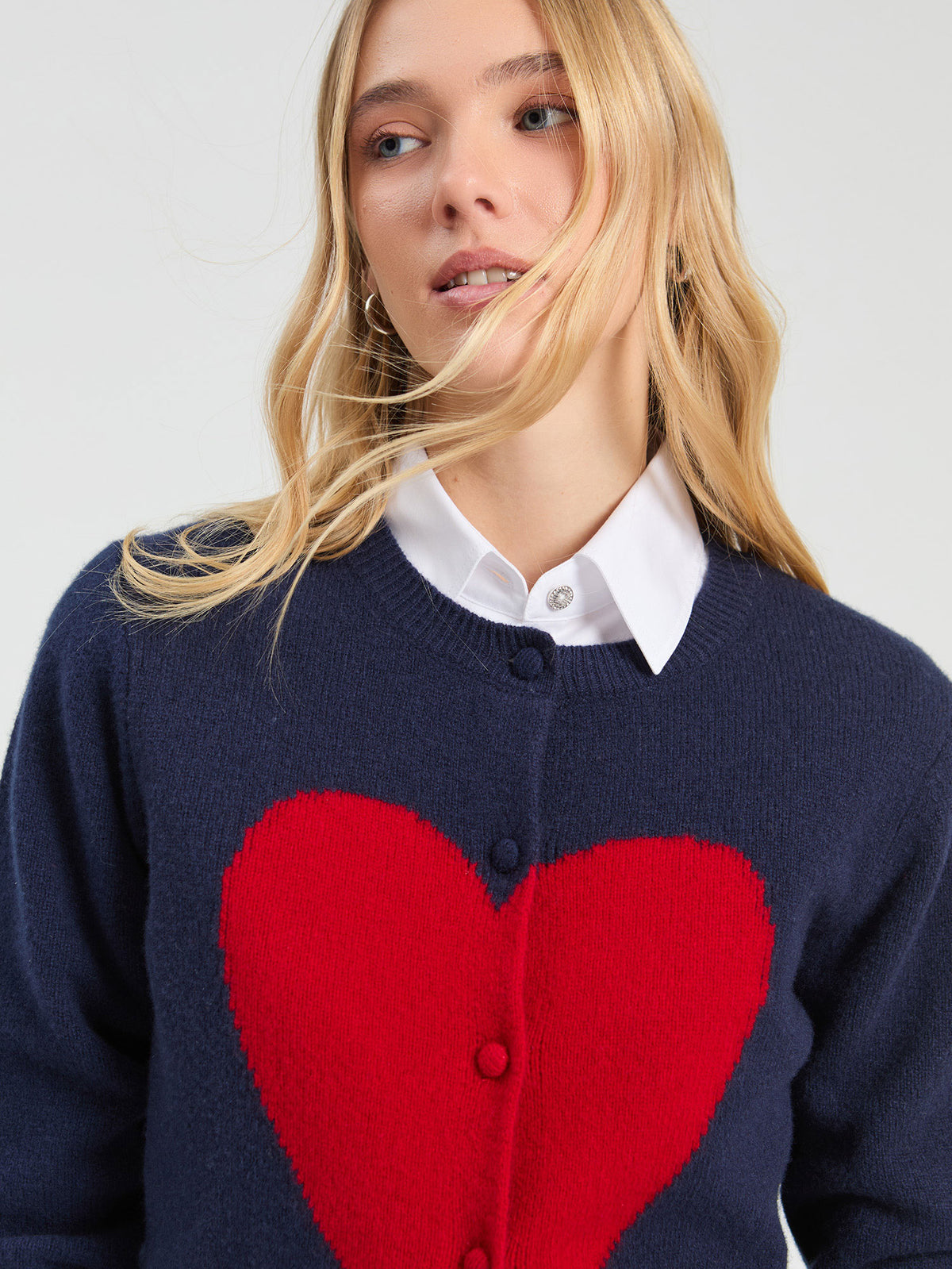 Vilagallo Heart Cardigan