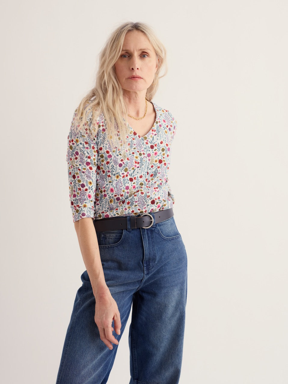 Seasalt Studio Glass 3/4 Sleeve Top