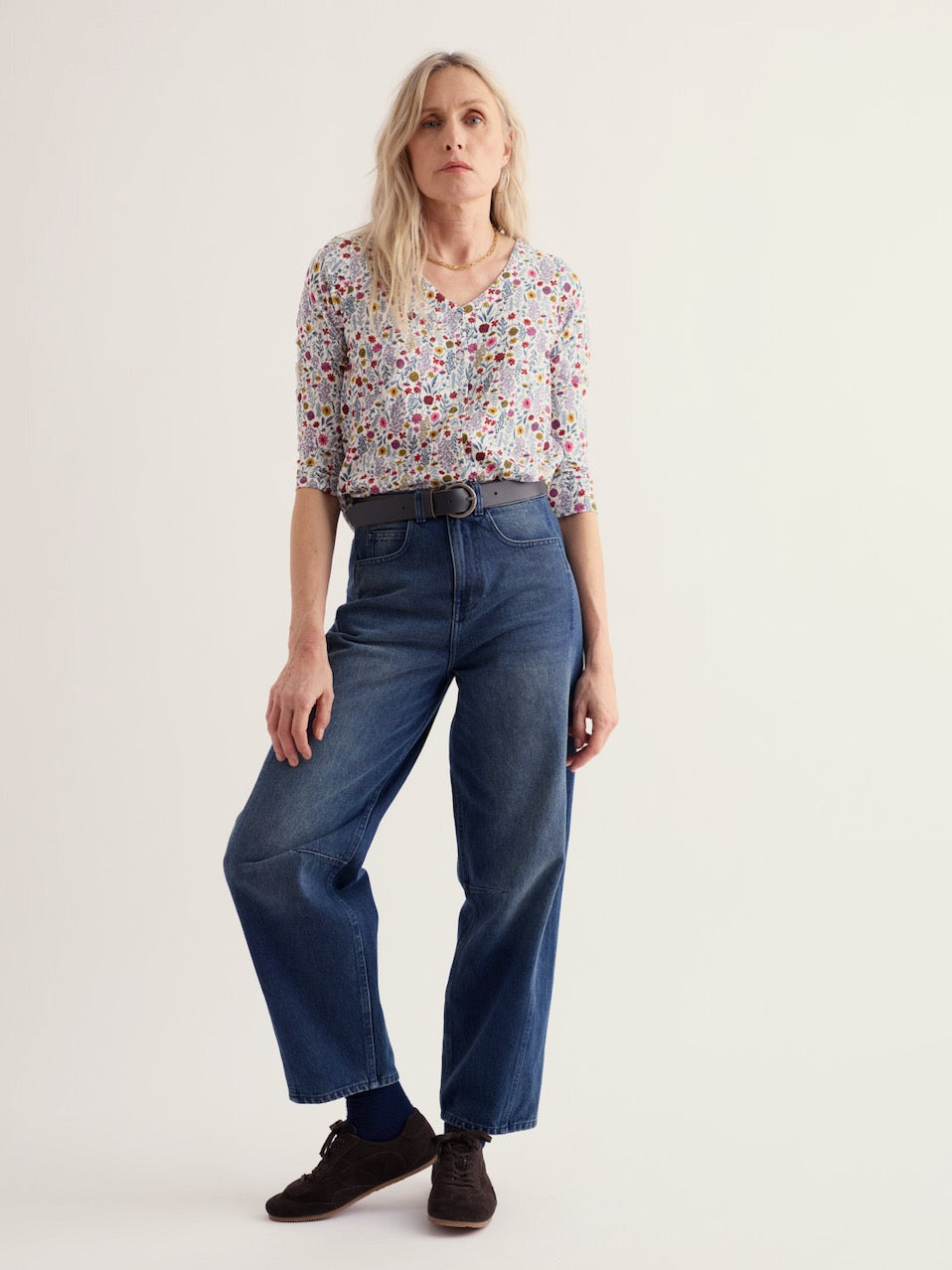 Seasalt Studio Glass 3/4 Sleeve Top