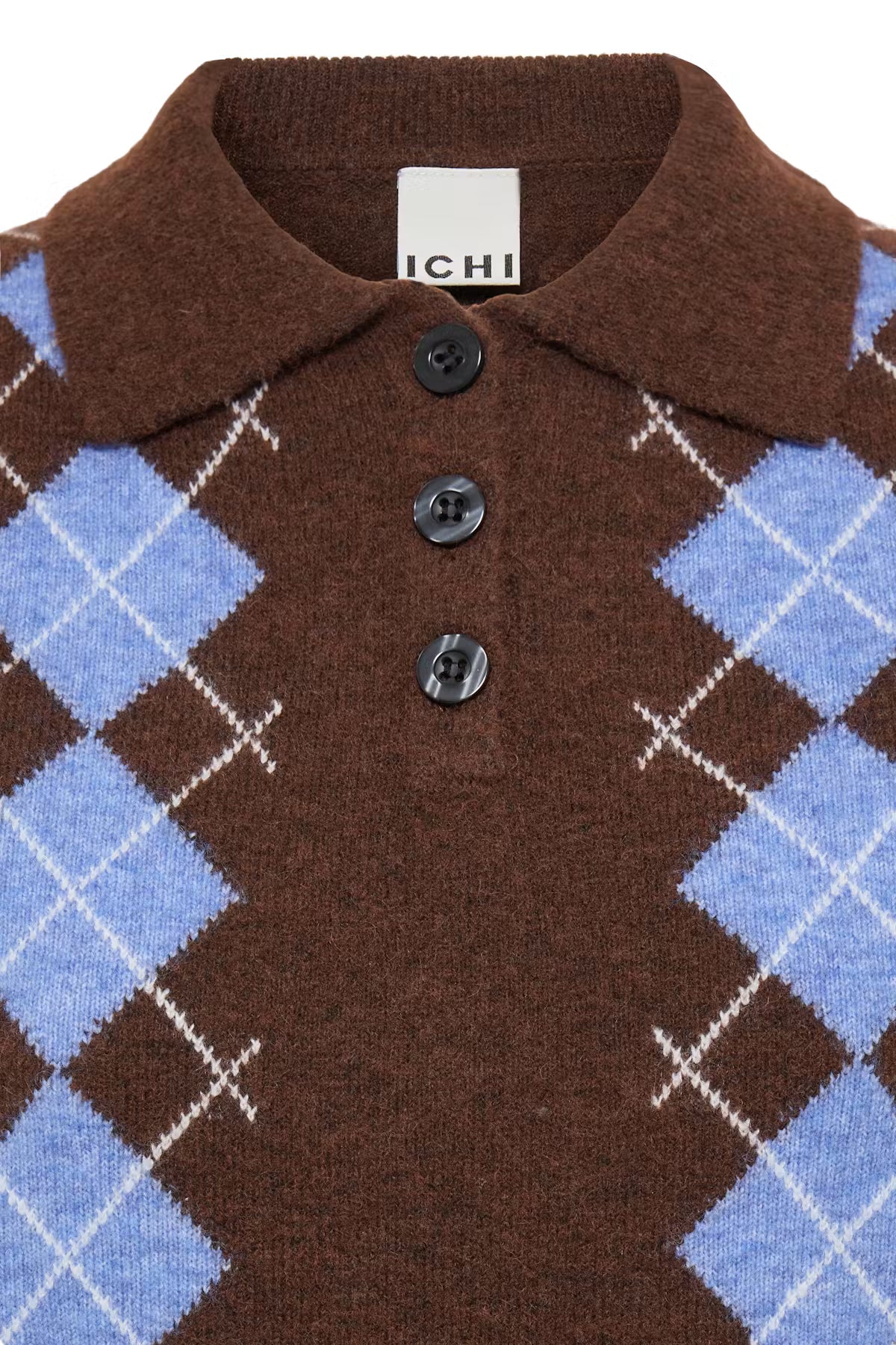 Ichi Dasila Short Sleeve Polo Sweater